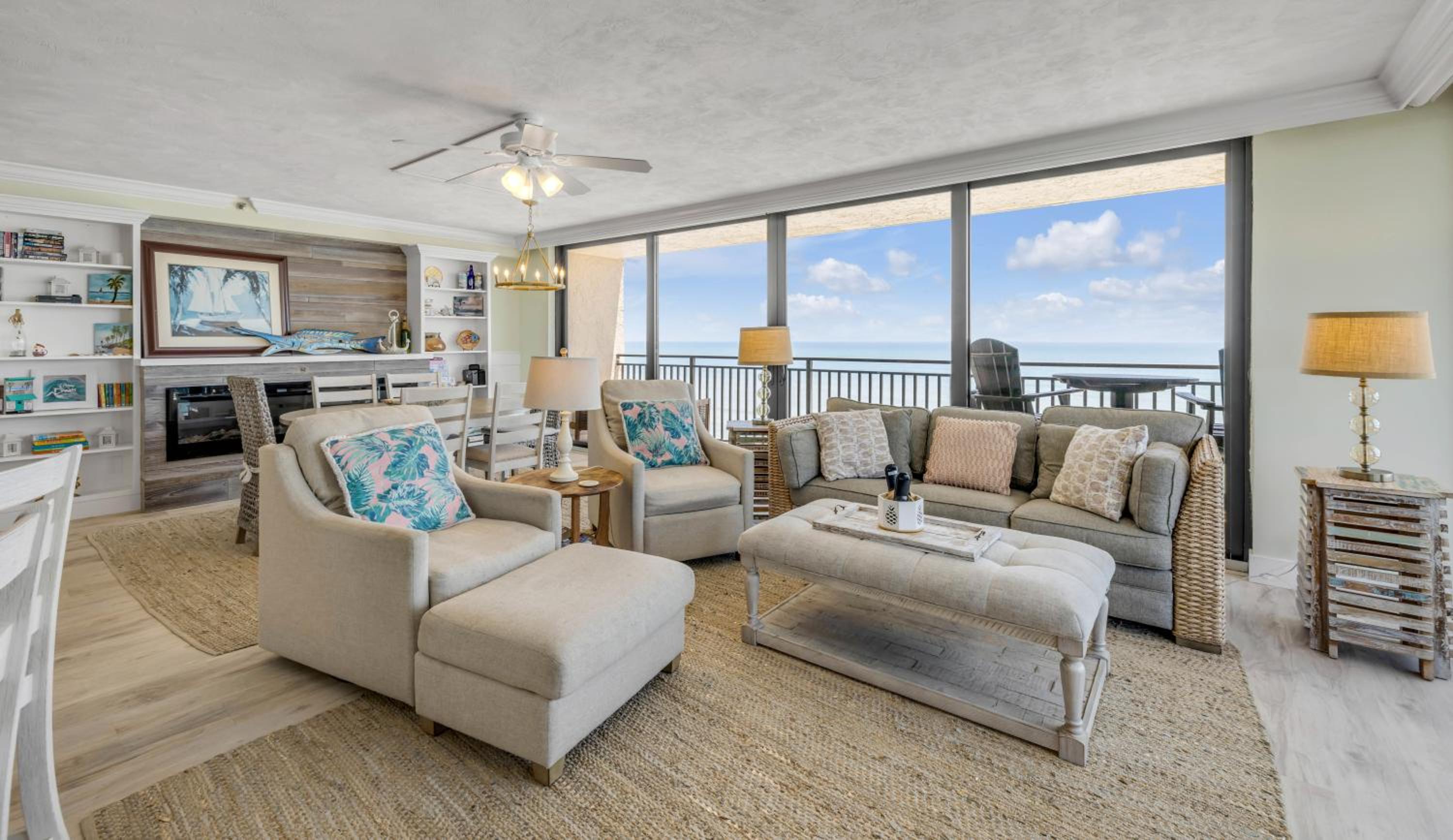 New dog-friendly Listing! Updated direct oceanfront with spacious balcony and heated pool