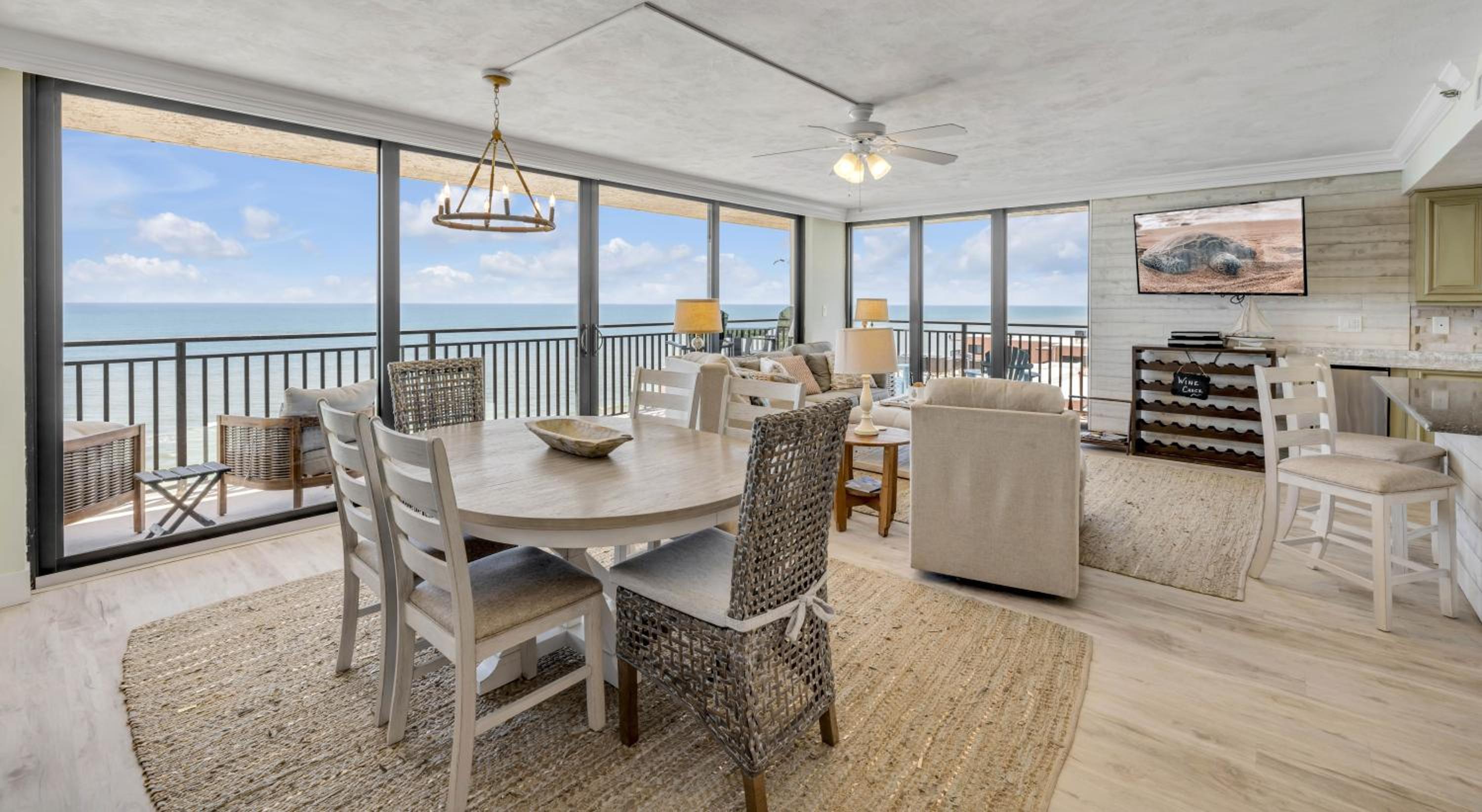 New dog-friendly Listing! Updated direct oceanfront with spacious balcony and heated pool
