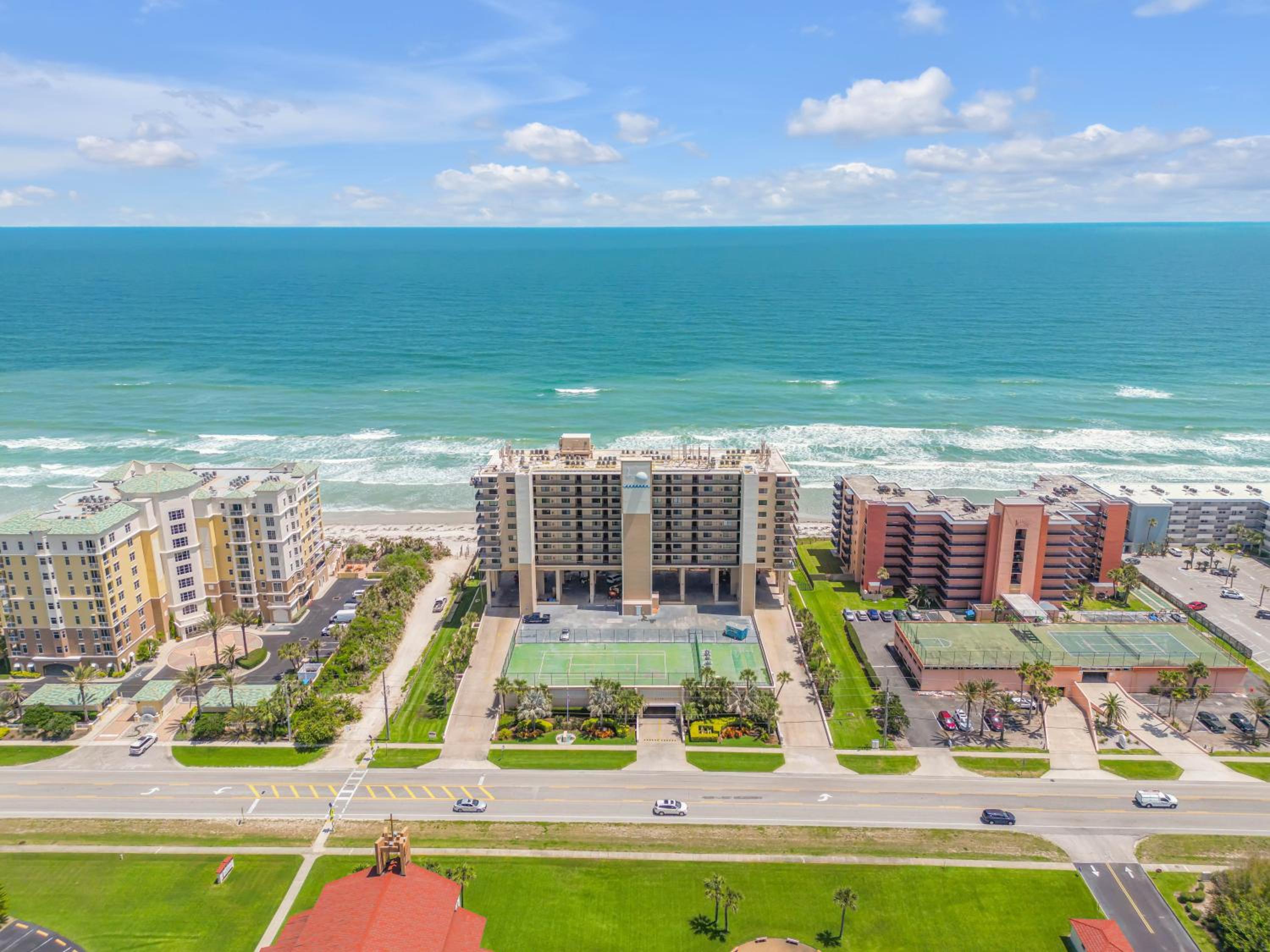 New dog-friendly Listing! Updated direct oceanfront with spacious balcony and heated pool