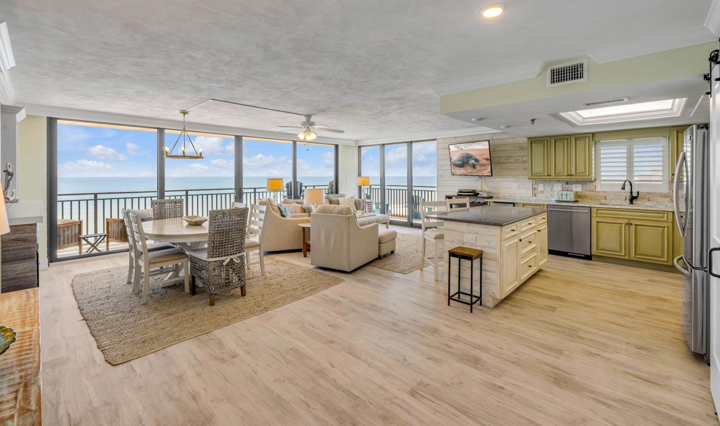 New dog-friendly Listing! Updated direct oceanfront with spacious balcony and heated pool