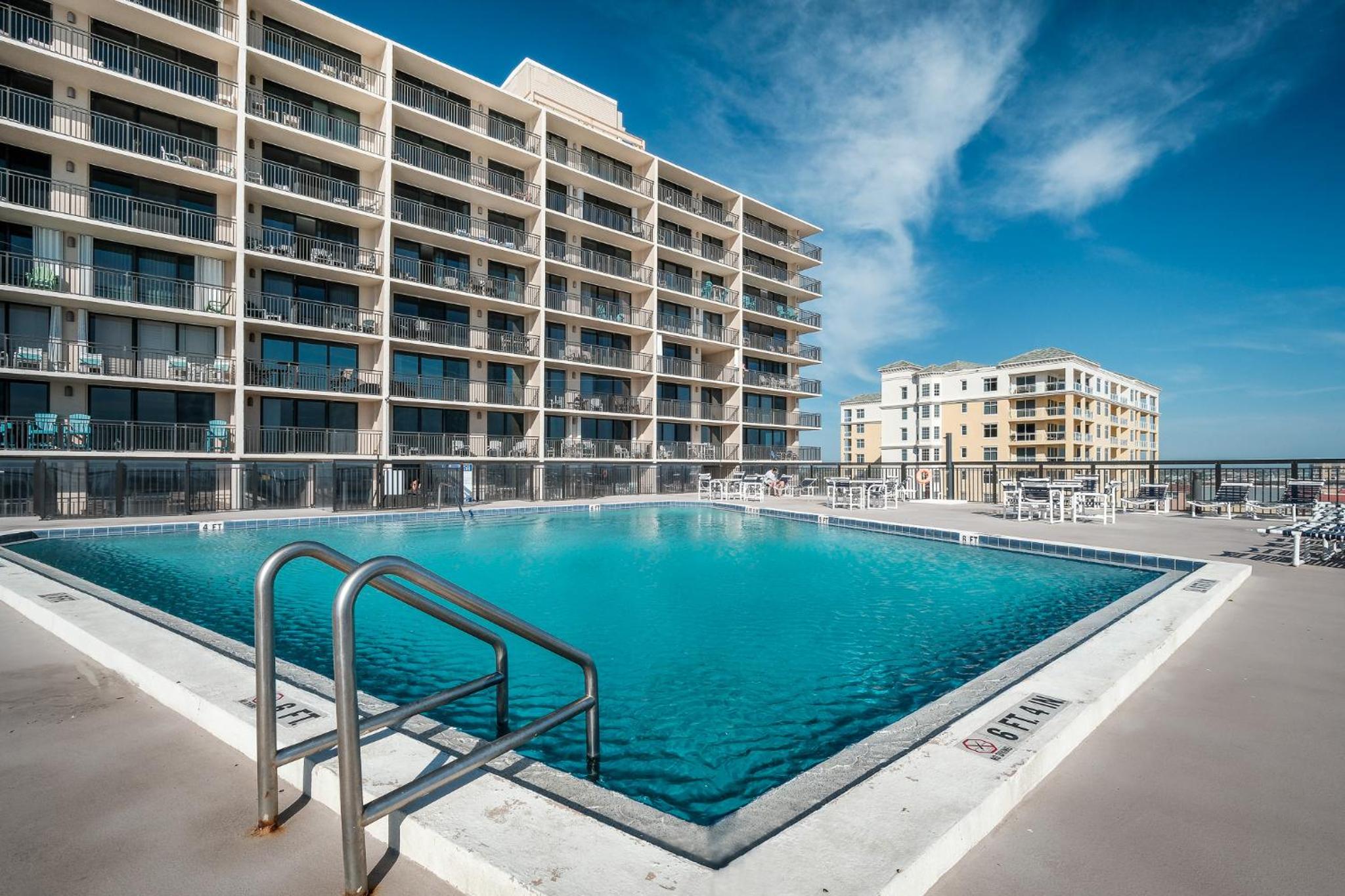 New dog-friendly Listing! Updated direct oceanfront with spacious balcony and heated pool