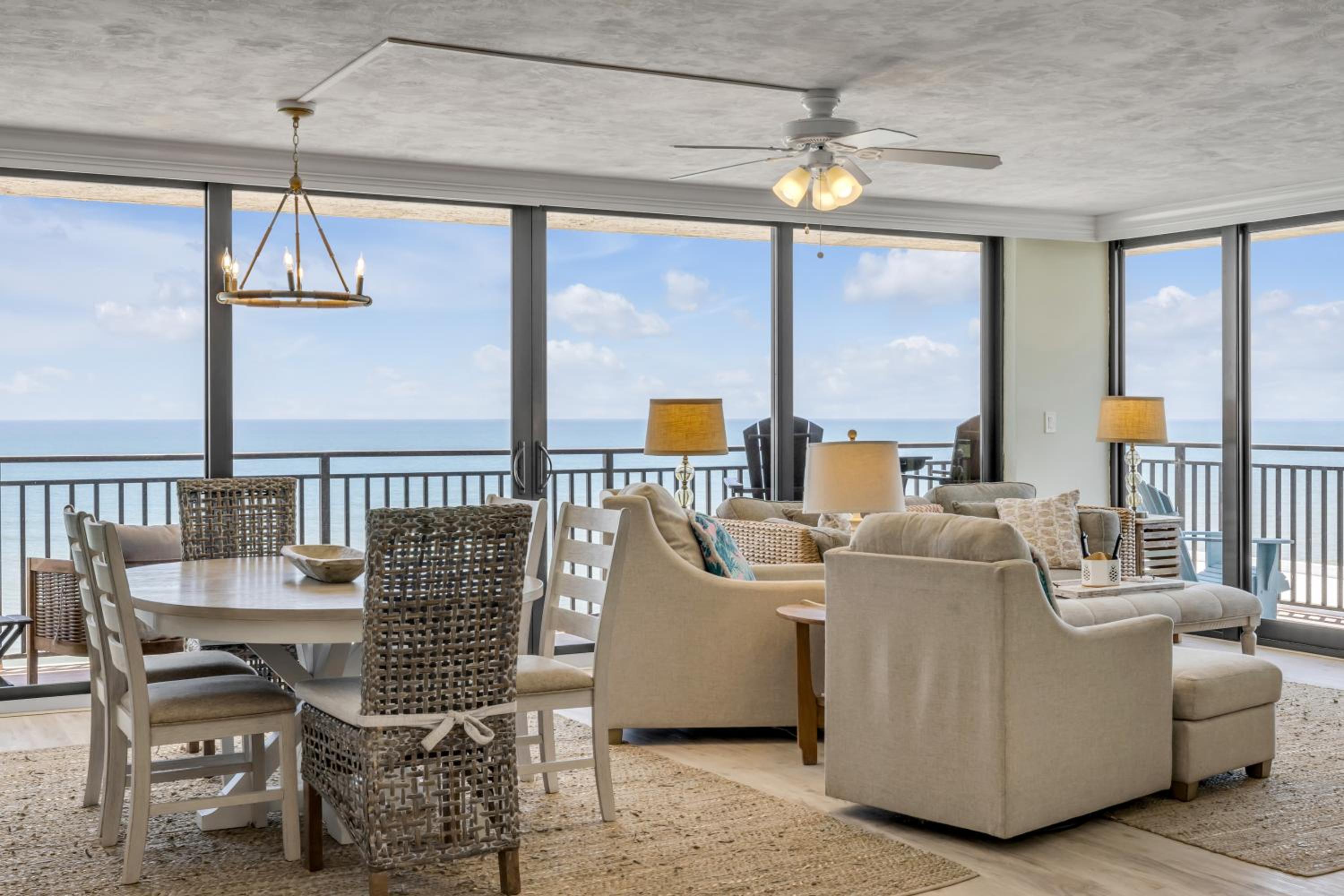 New dog-friendly Listing! Updated direct oceanfront with spacious balcony and heated pool