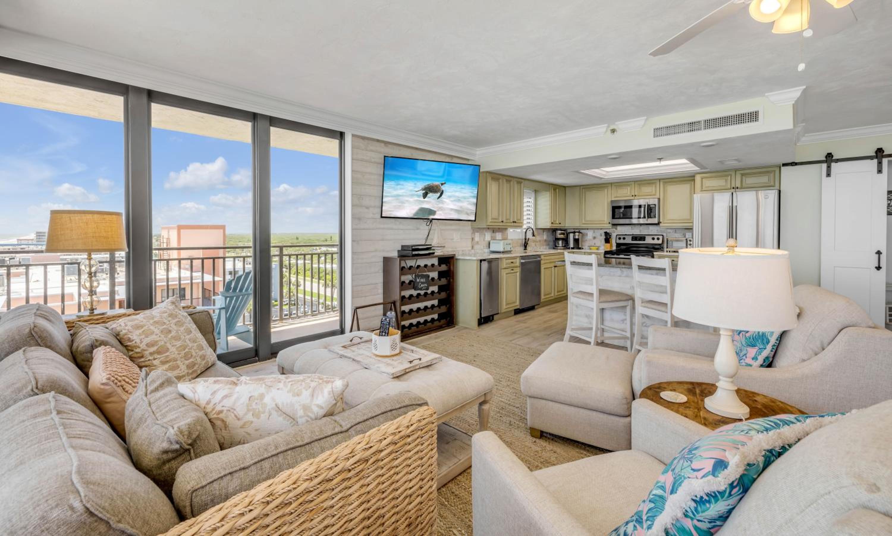 New dog-friendly Listing! Updated direct oceanfront with spacious balcony and heated pool
