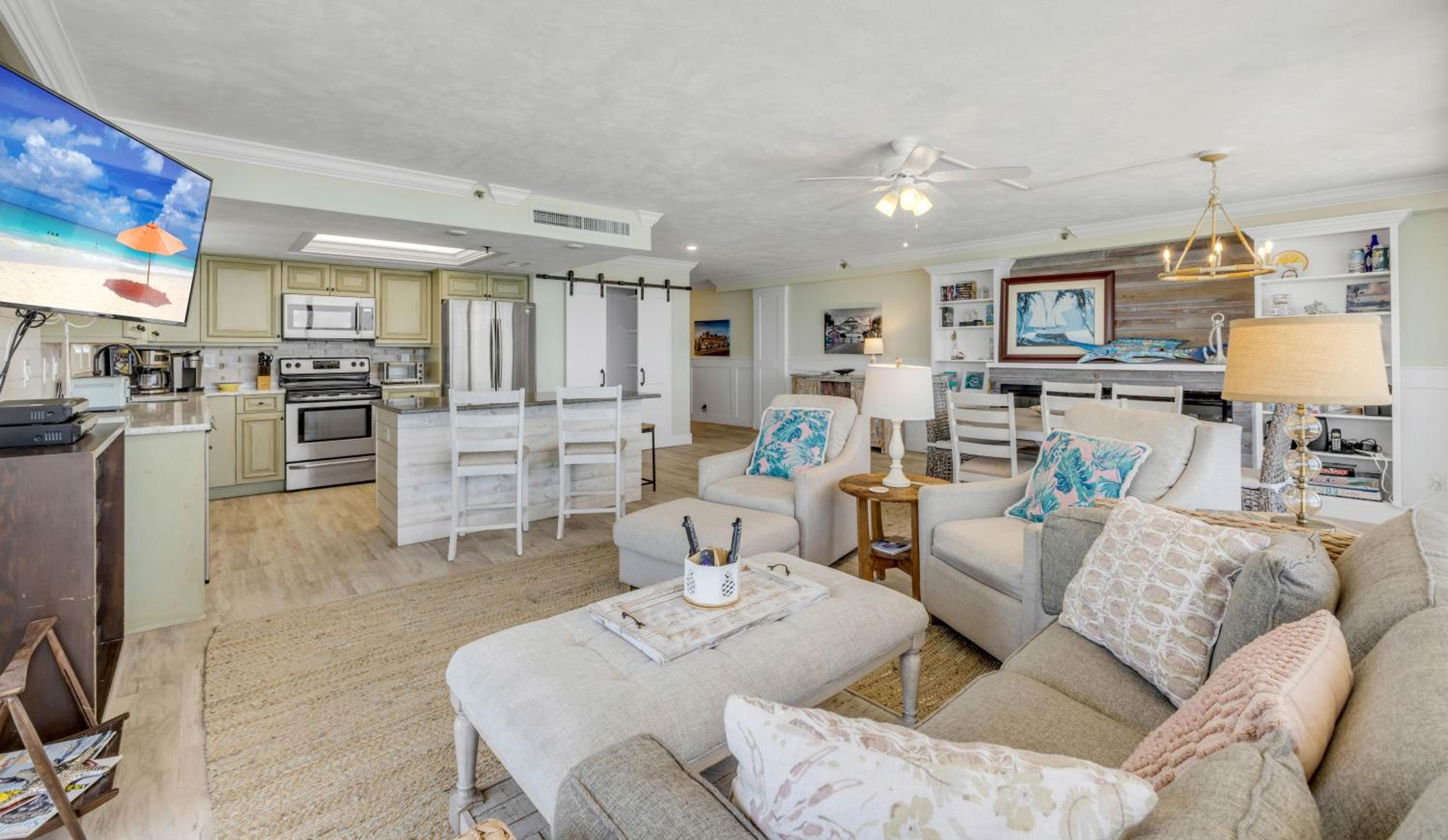 New dog-friendly Listing! Updated direct oceanfront with spacious balcony and heated pool
