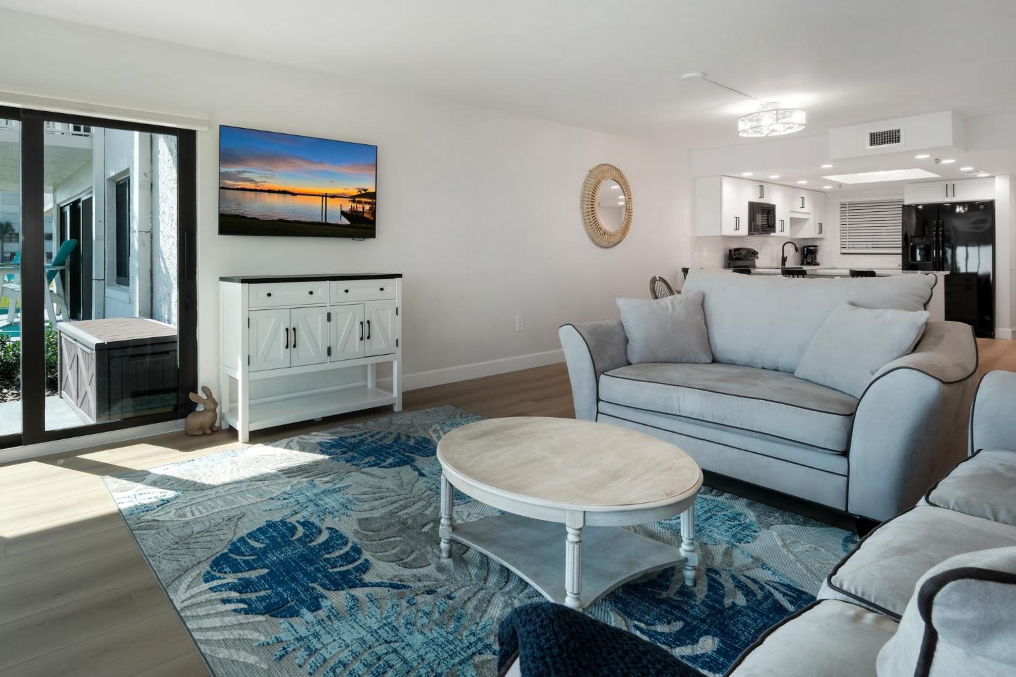 Updated direct oceanfront, ground floor condo with a heated pool and beach access