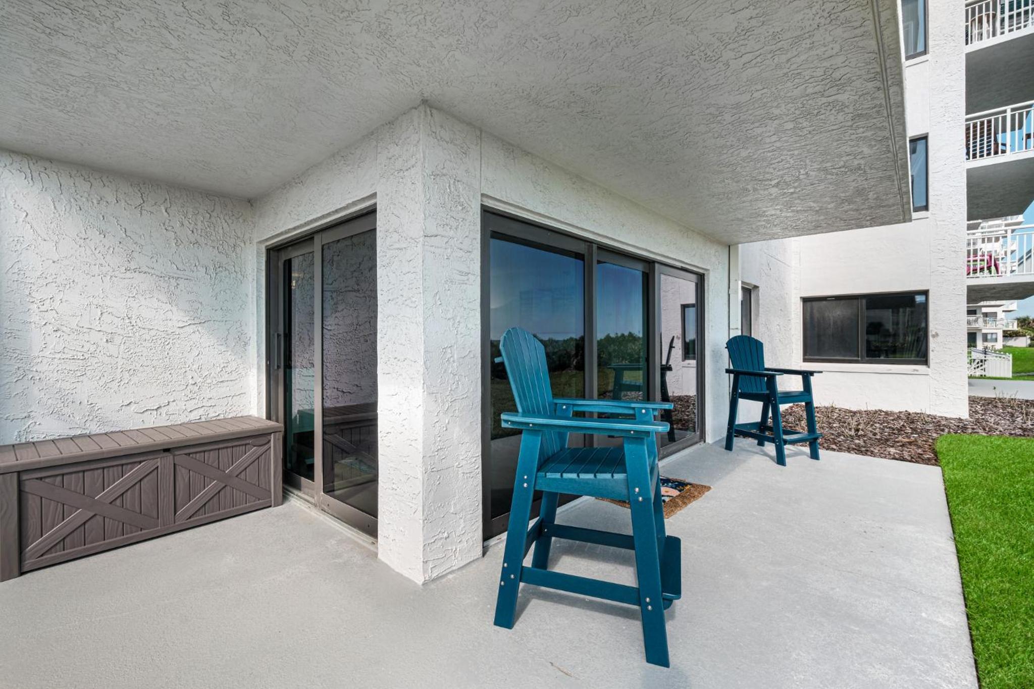 Updated direct oceanfront, ground floor condo with a heated pool and beach access