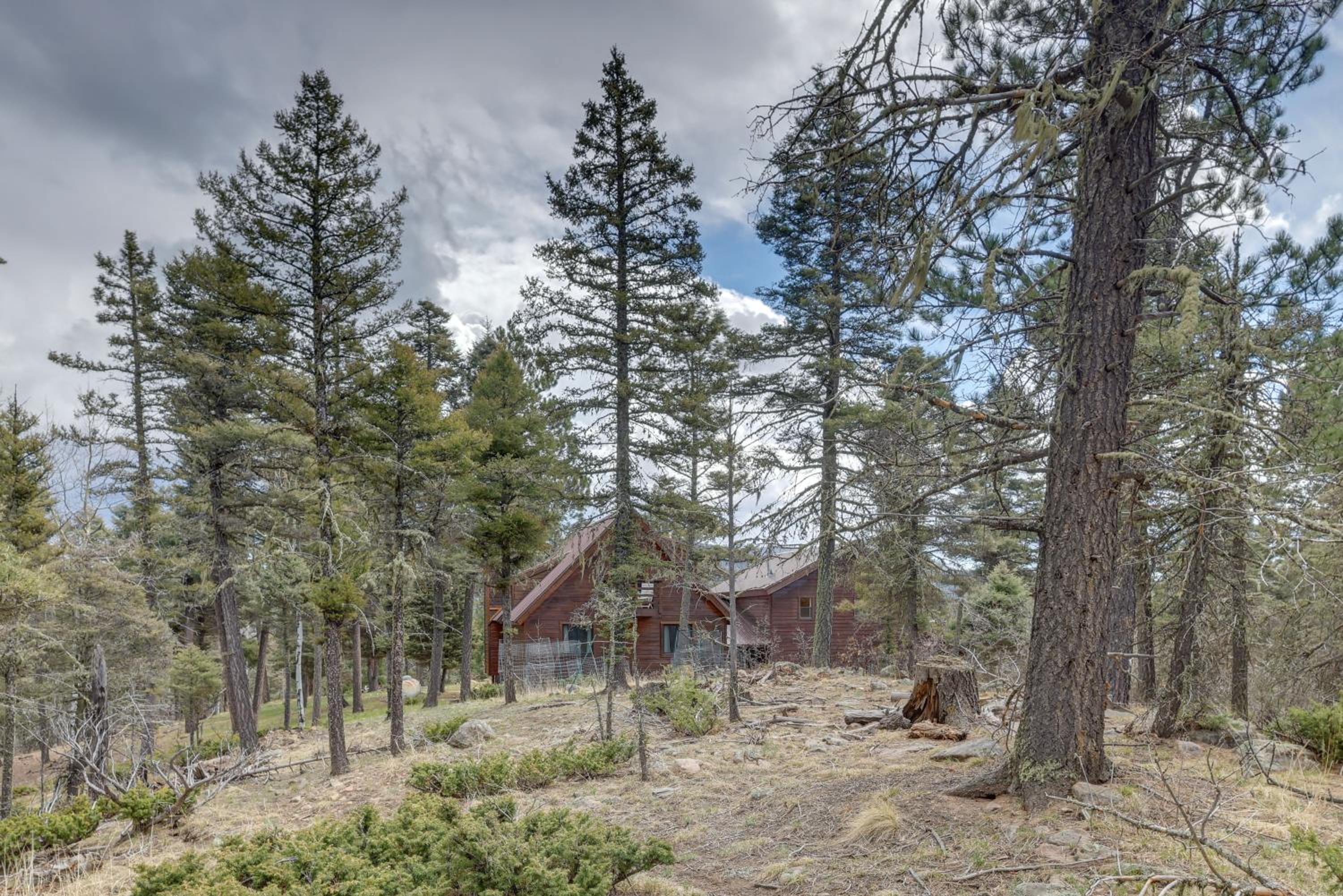 Mtn-View Deck Cabin Getaway in Angel Fire