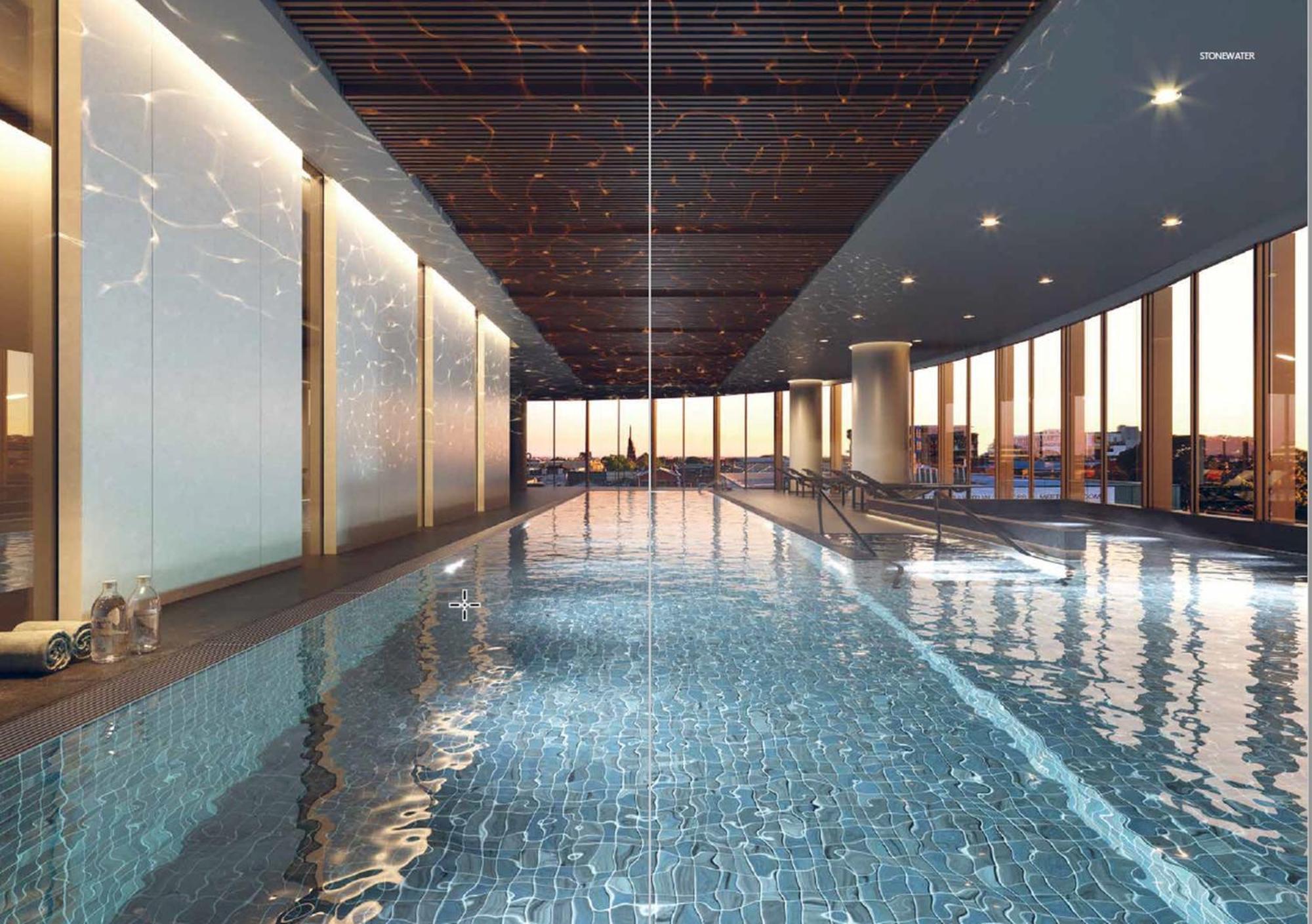 High-Rise Balcony Unit with City Views Gym Pool