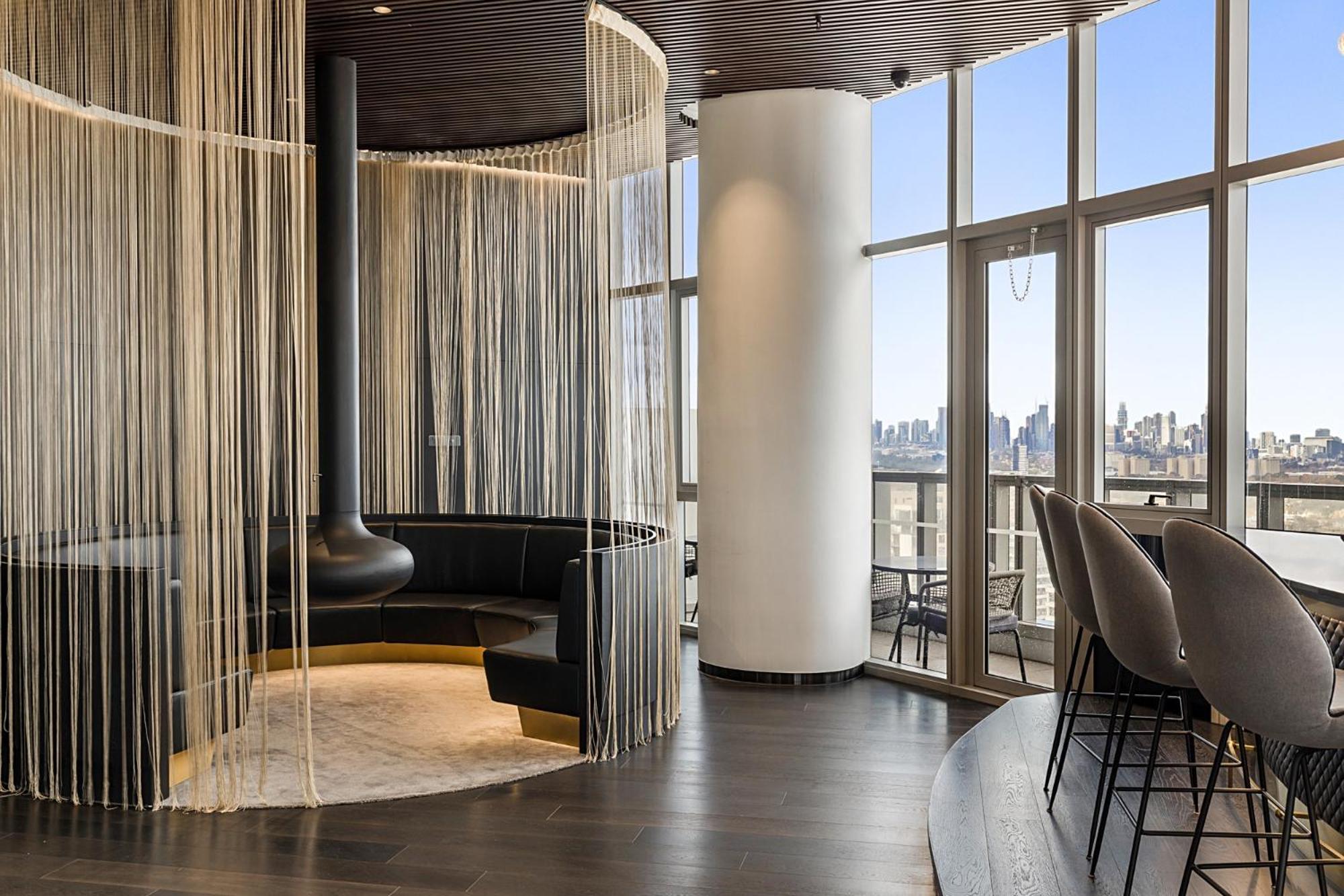 High-Rise Balcony Unit with City Views Gym Pool