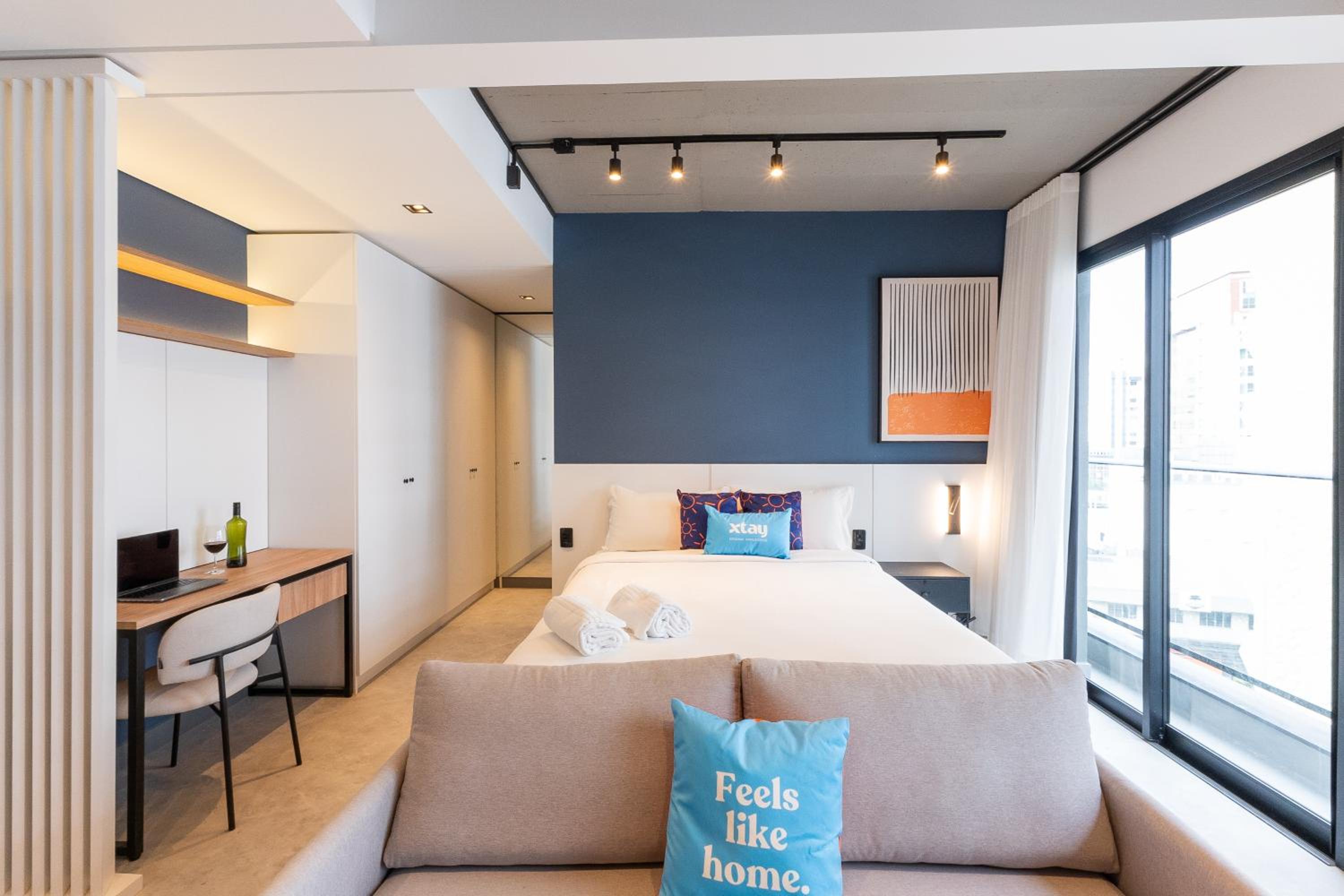 Xtay Oslo Florianópolis - Residential studio 5 minutes from downtown, close to Epic School and Atlantis Executive Center