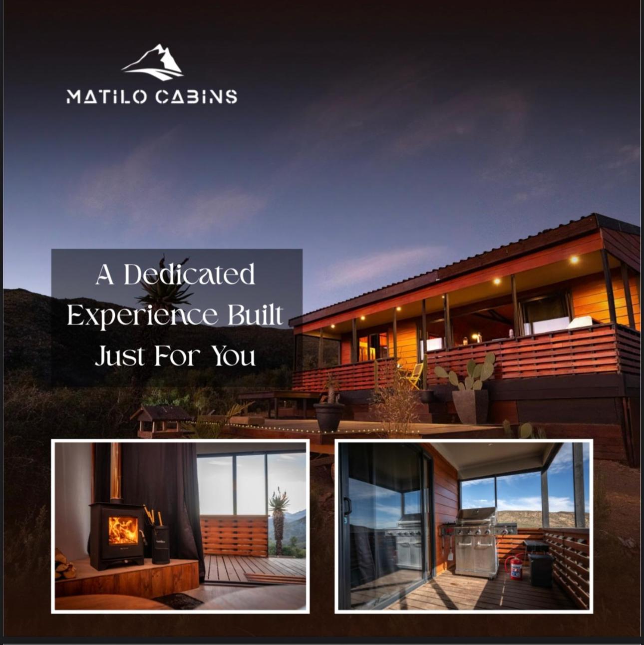 Matilo Cabins - Cactus Deck with Hot-tub and Fireplace