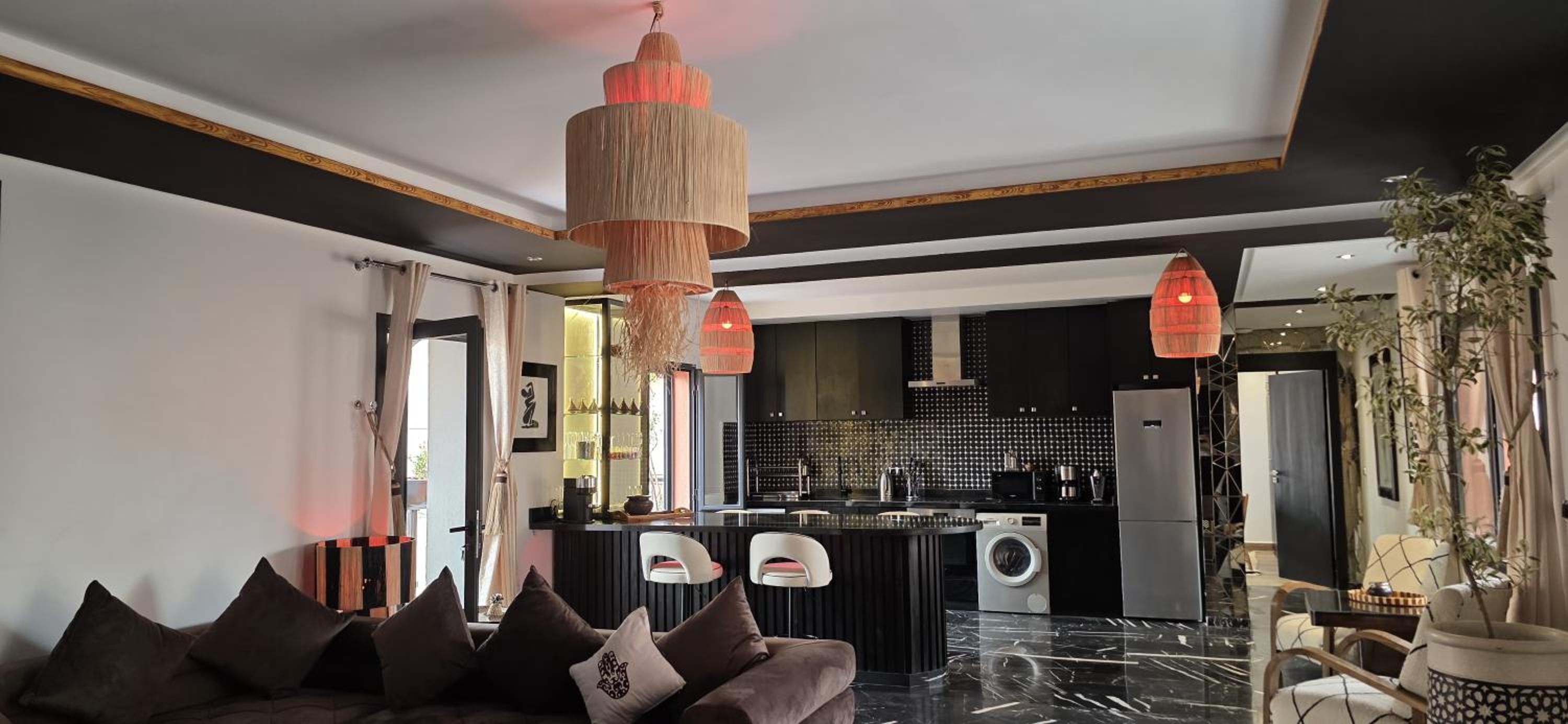 Design Art Gallery Apartment Marrakech swimming pool on the Roof