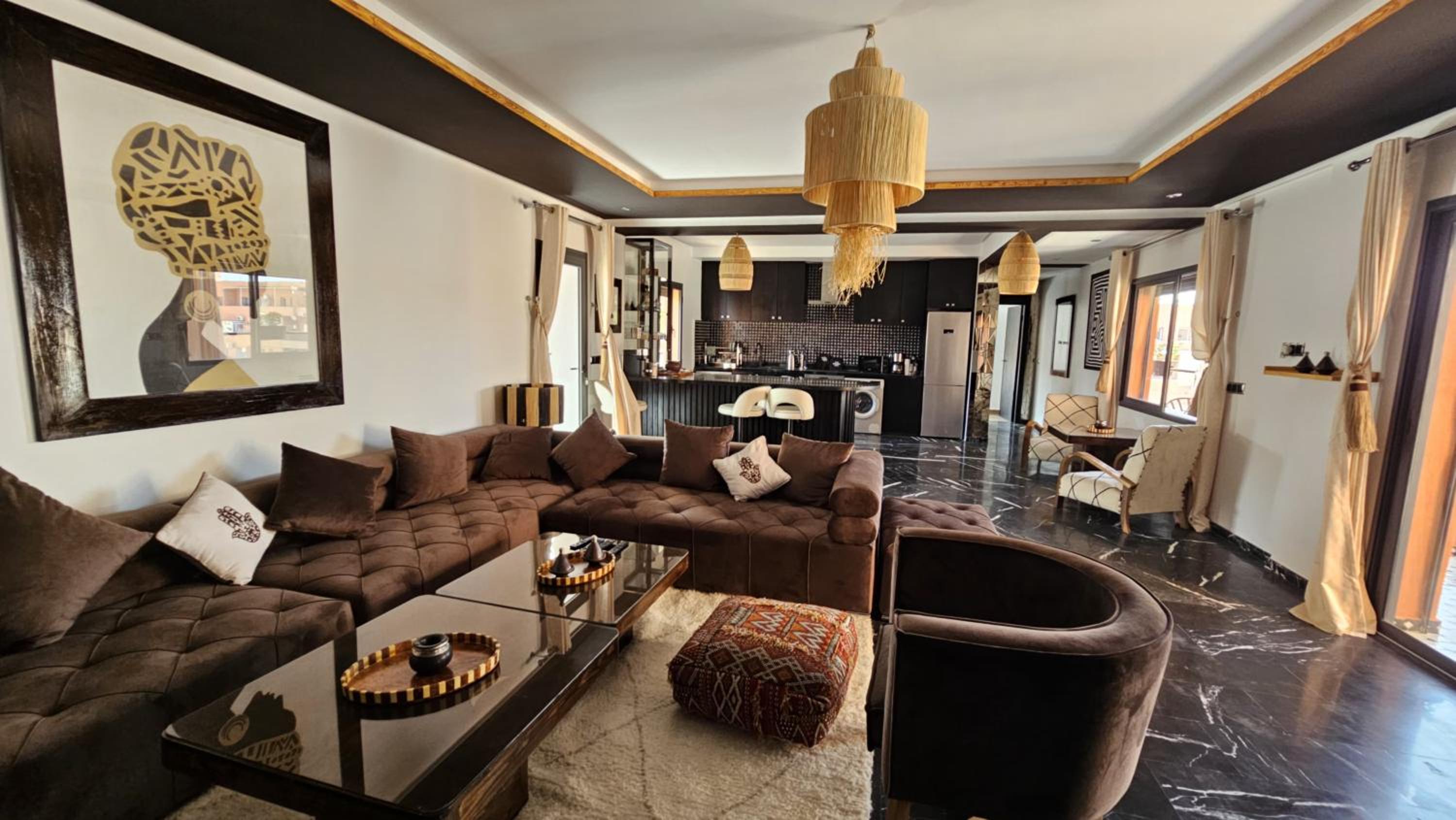 Design Art Gallery Apartment Marrakech swimming pool on the Roof