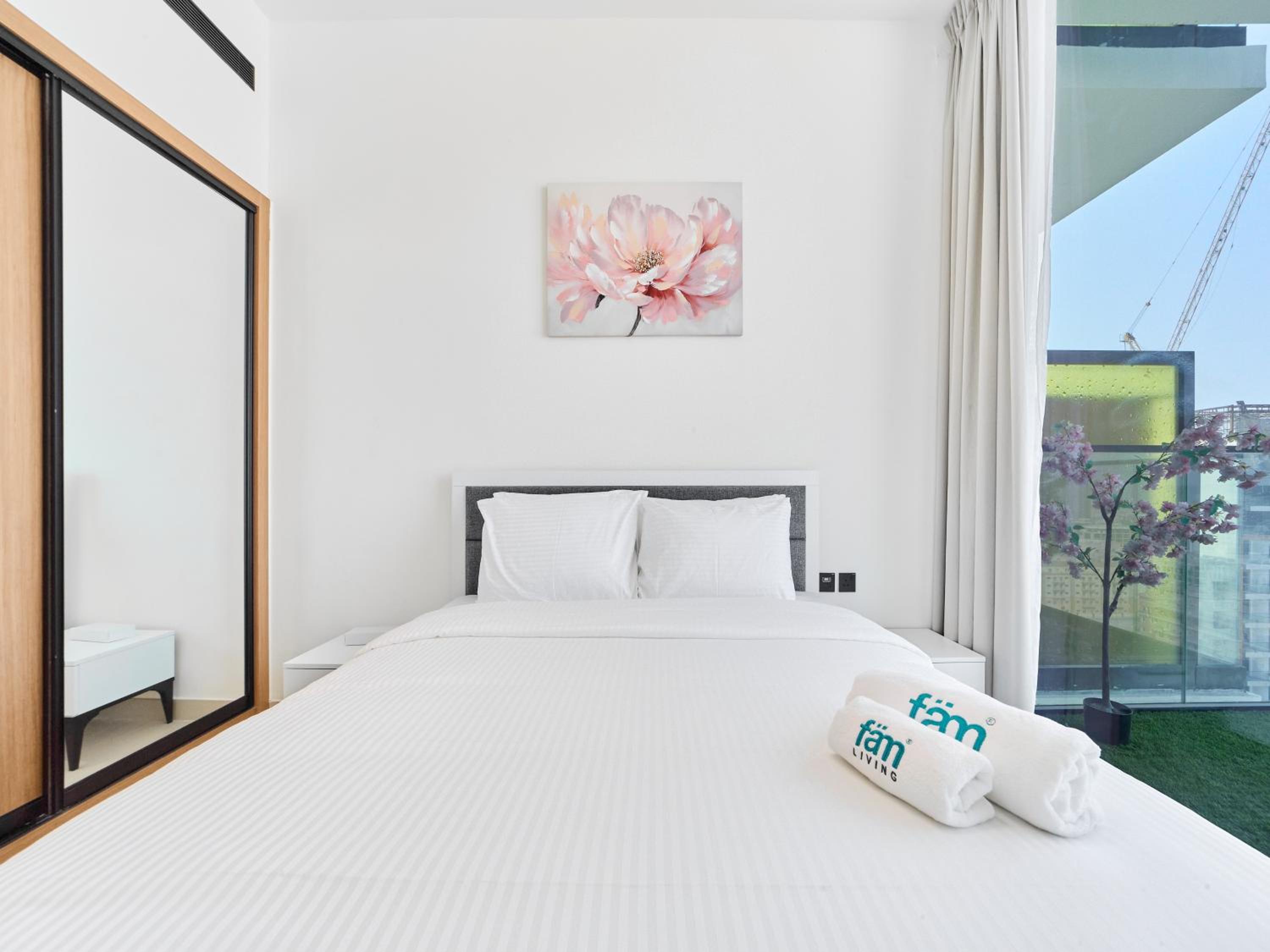 FAM Living Minimalist 1BR Gem in Binghatti Amber