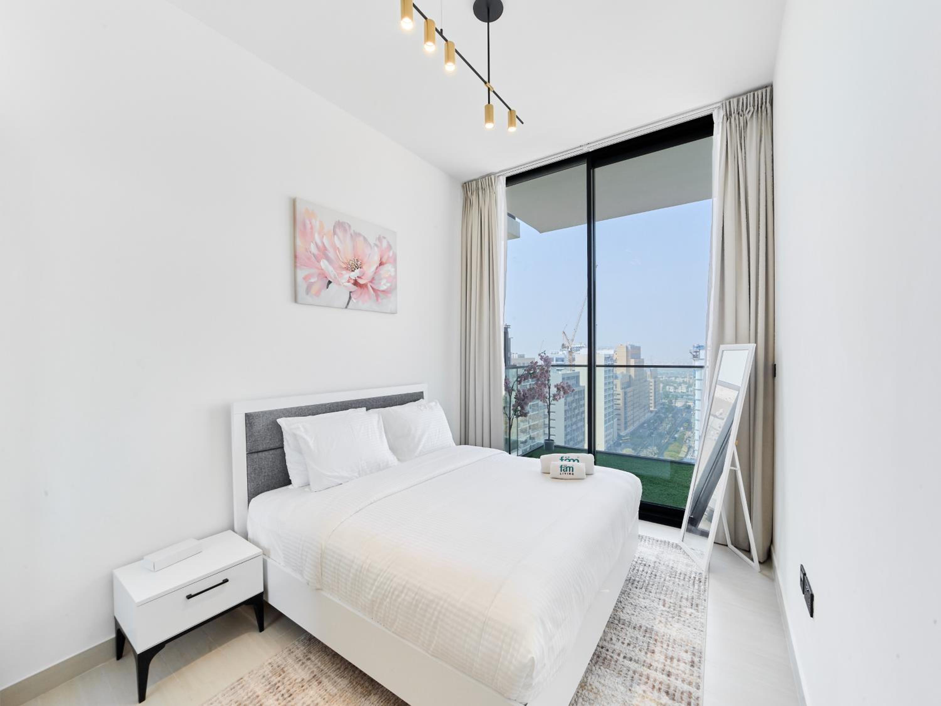 FAM Living Minimalist 1BR Gem in Binghatti Amber