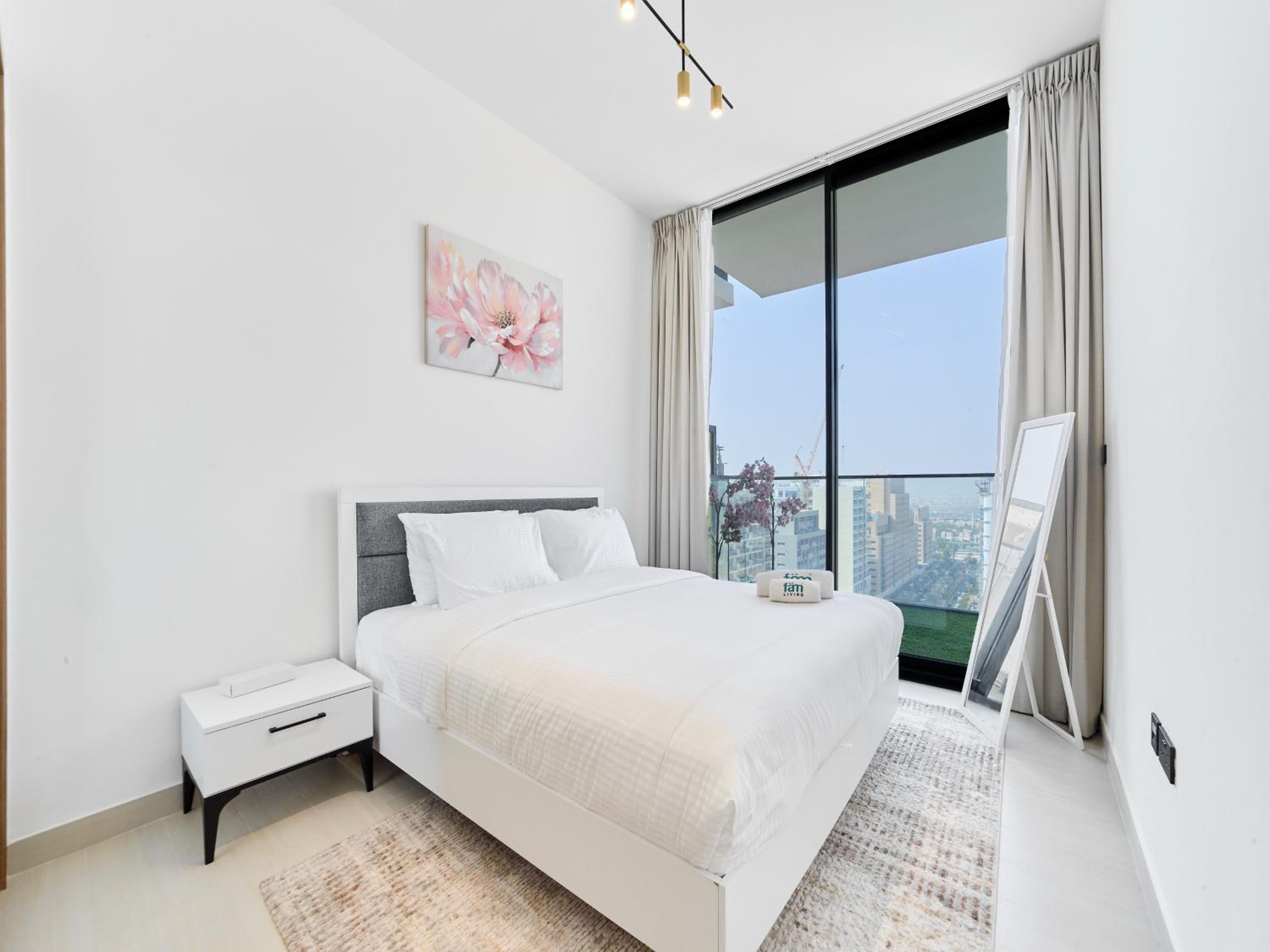 FAM Living Minimalist 1BR Gem in Binghatti Amber