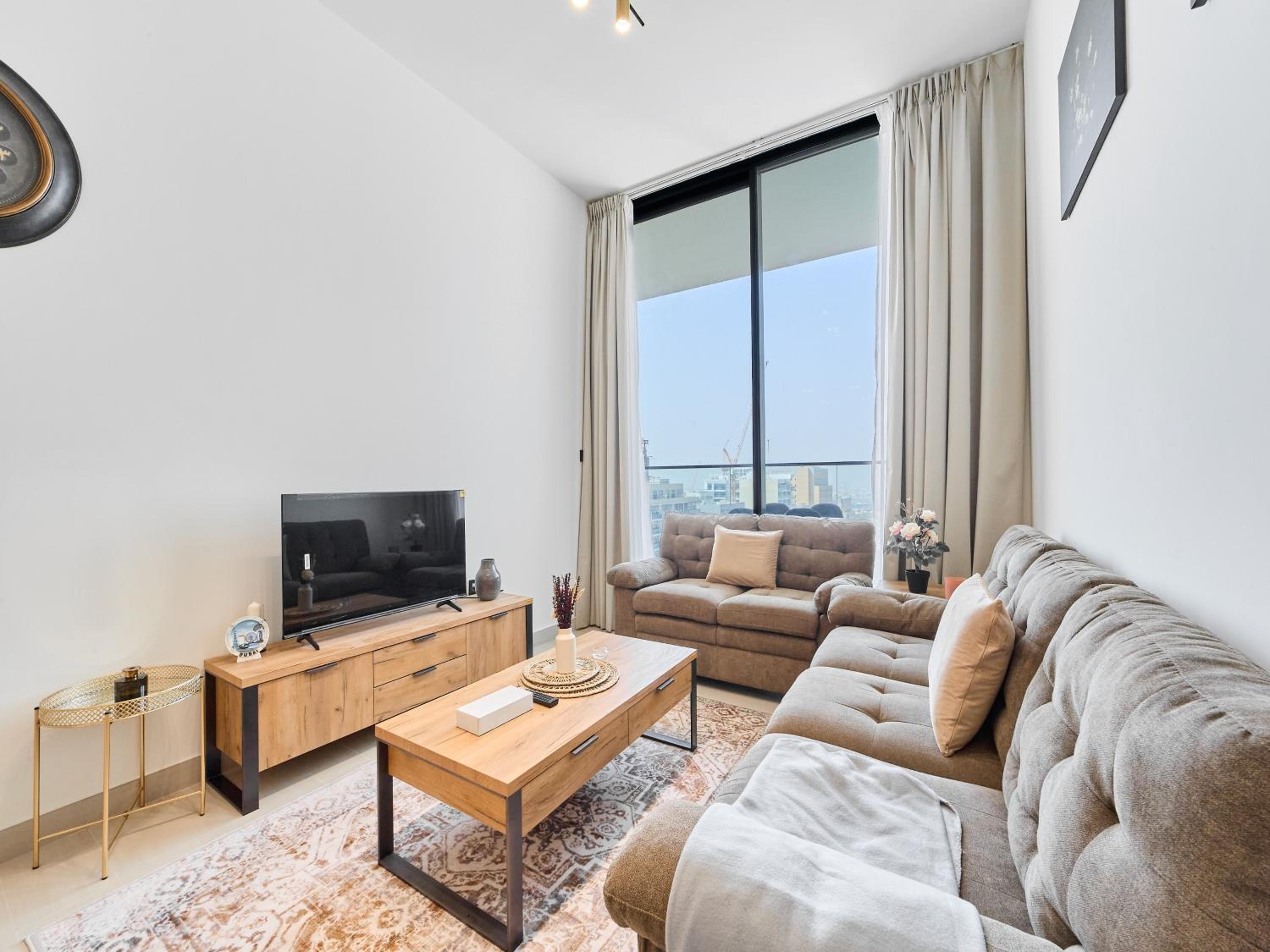 FAM Living Minimalist 1BR Gem in Binghatti Amber