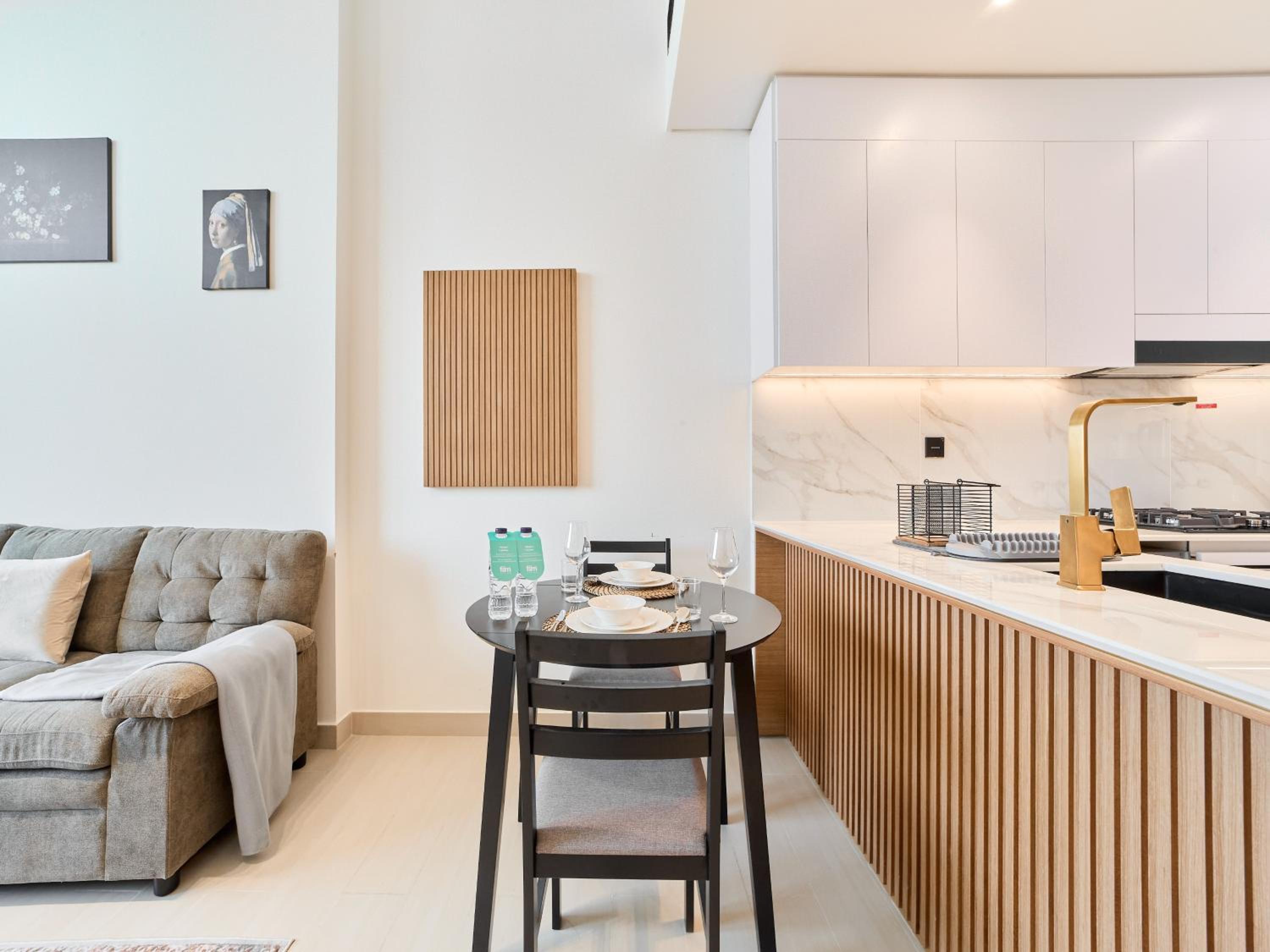 FAM Living Minimalist 1BR Gem in Binghatti Amber