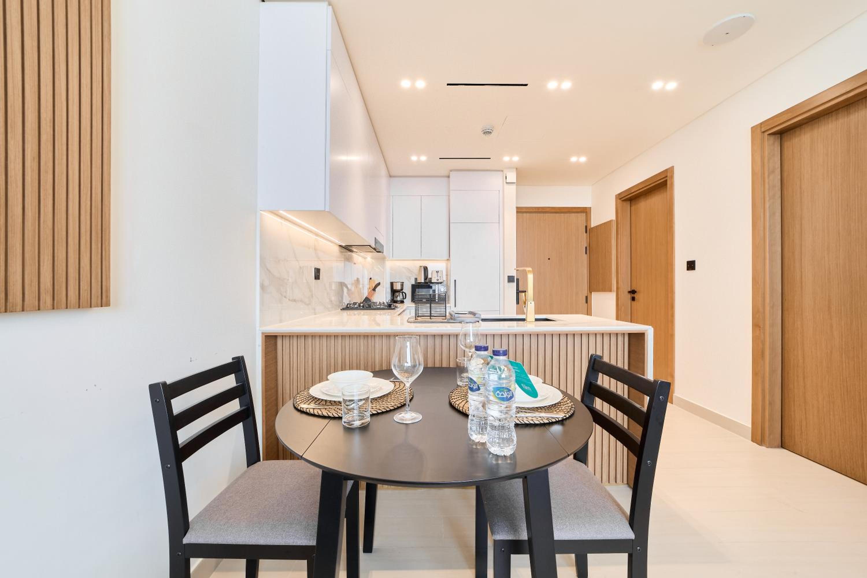 FAM Living Minimalist 1BR Gem in Binghatti Amber