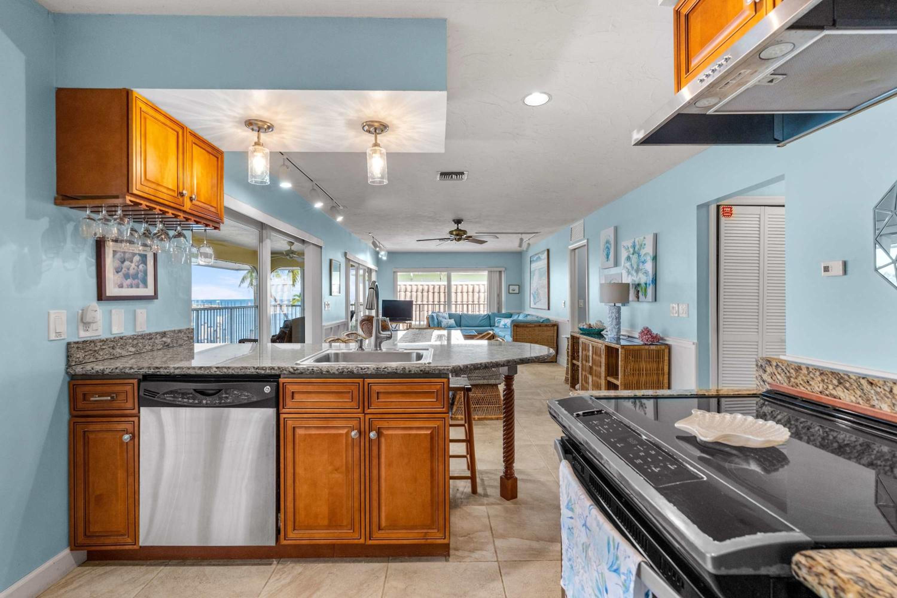 Sunset Harbor Waterfront Villa with Dock Cabana Club