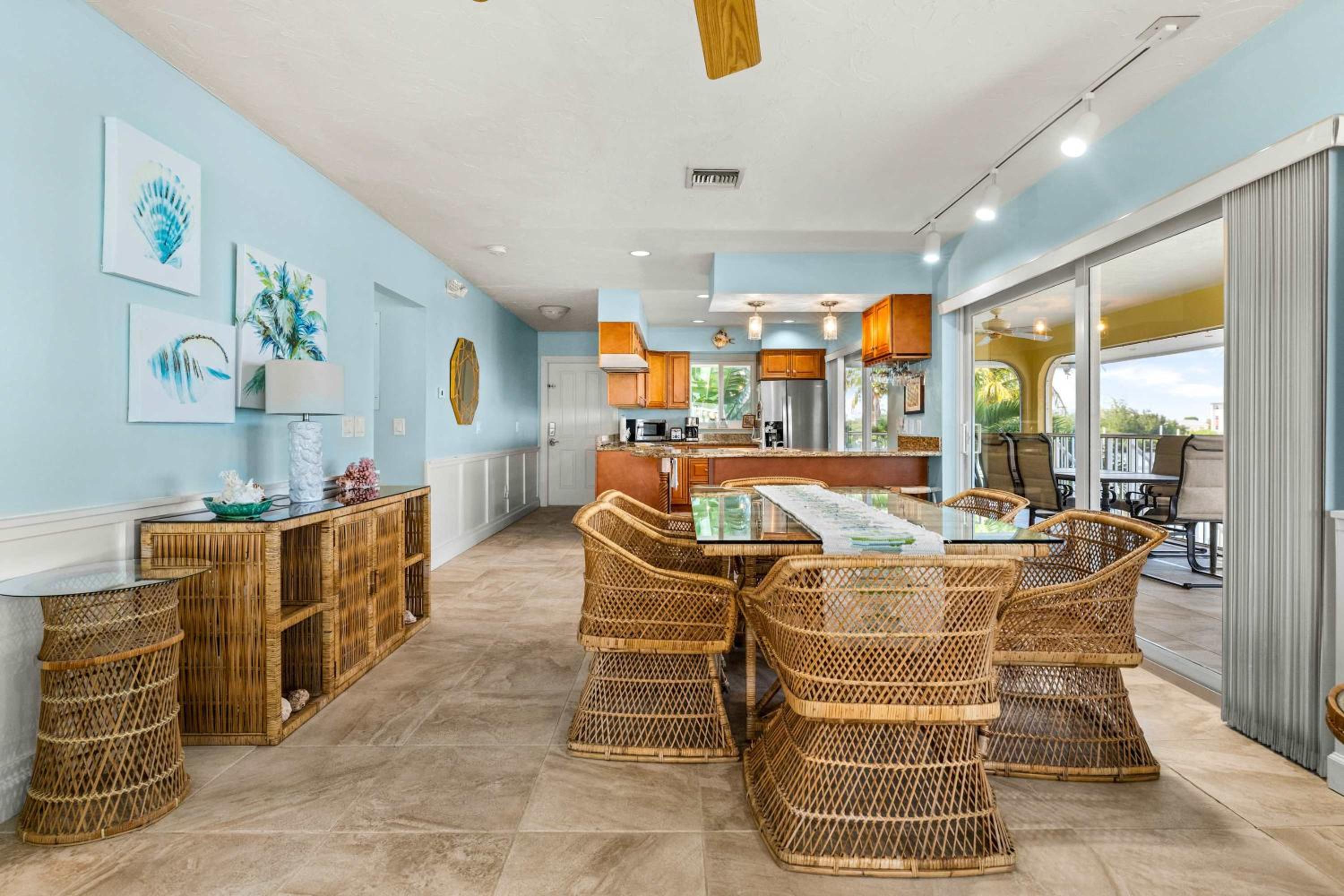 Sunset Harbor Waterfront Villa with Dock Cabana Club