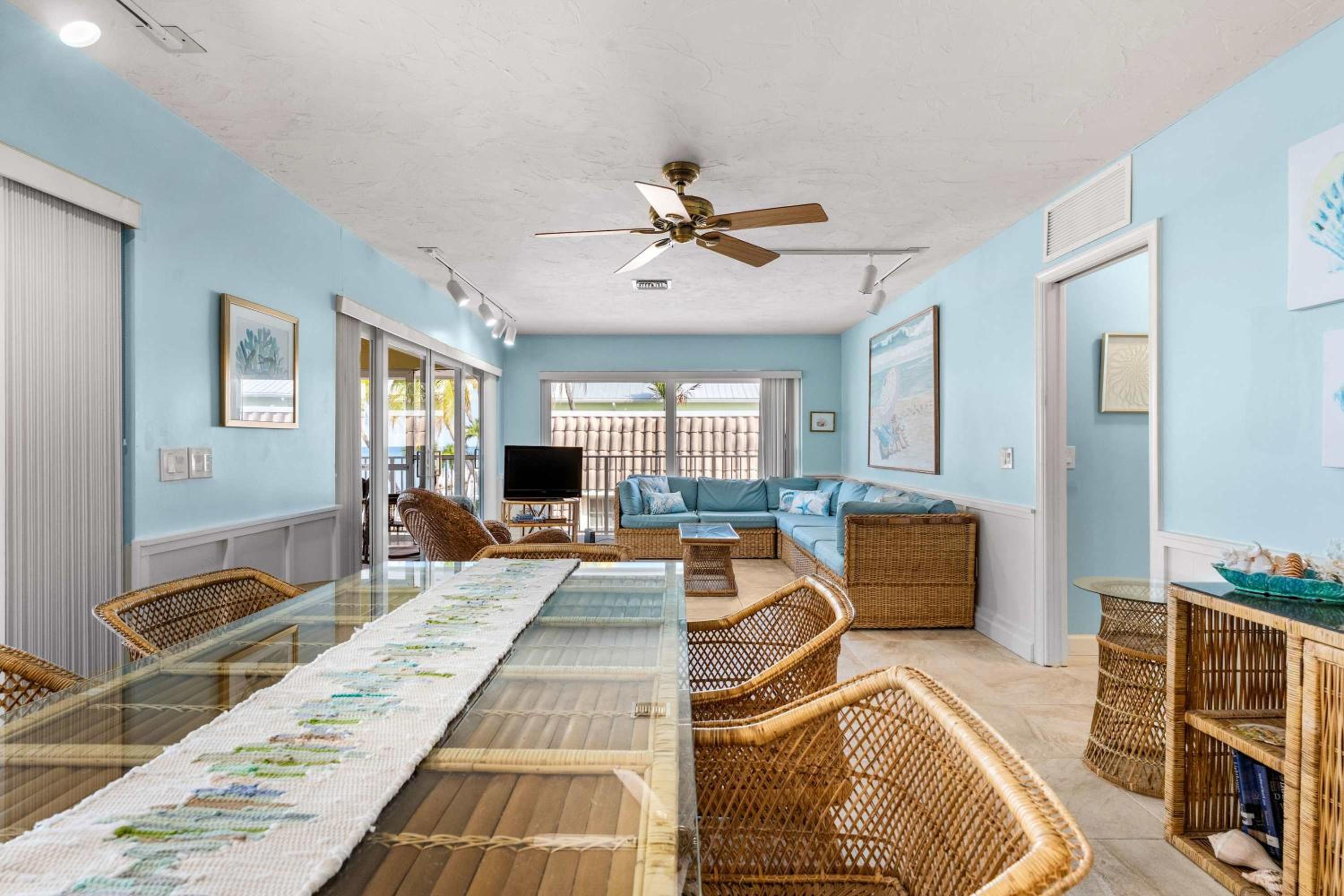 Sunset Harbor Waterfront Villa with Dock Cabana Club