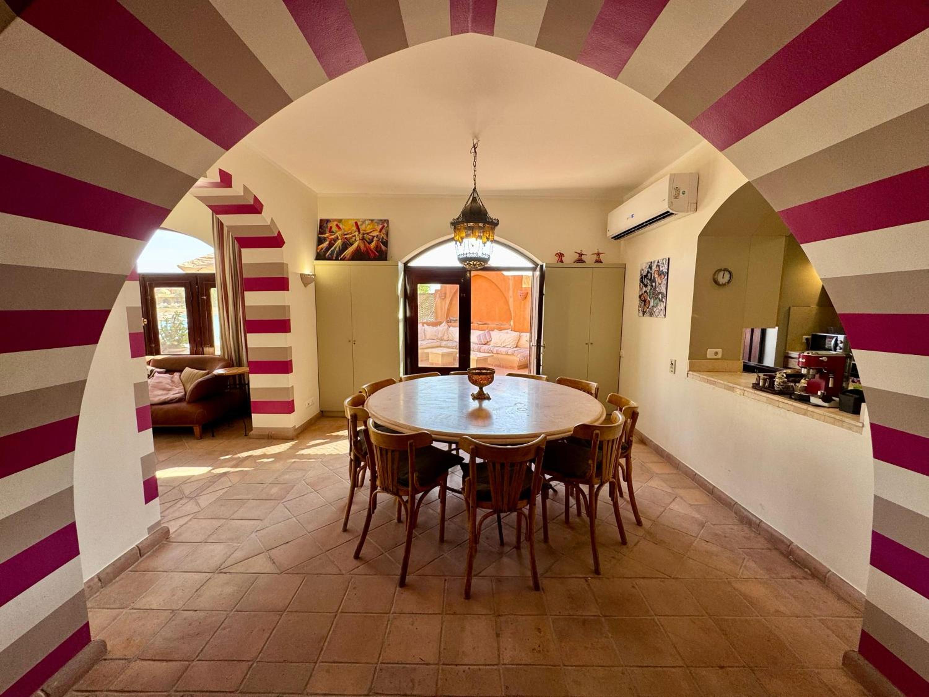 El Gouna Nubian Lagoonfront Villa - 4BR, 9 Guests