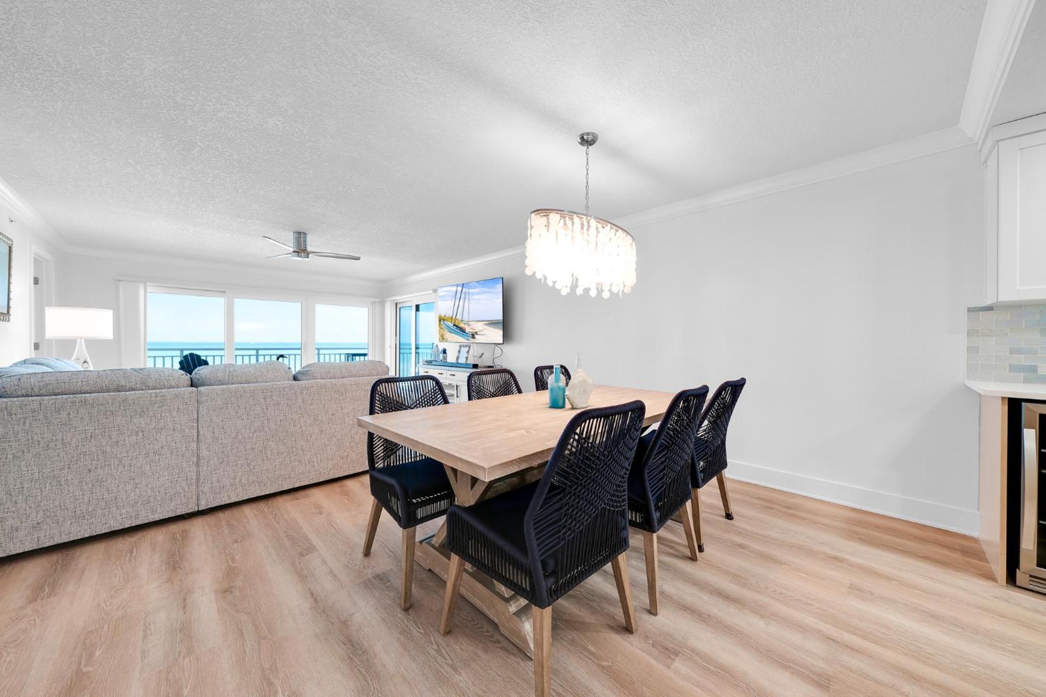 Fully renovated direct oceanfront condo with a large balcony, heated pool and beach access