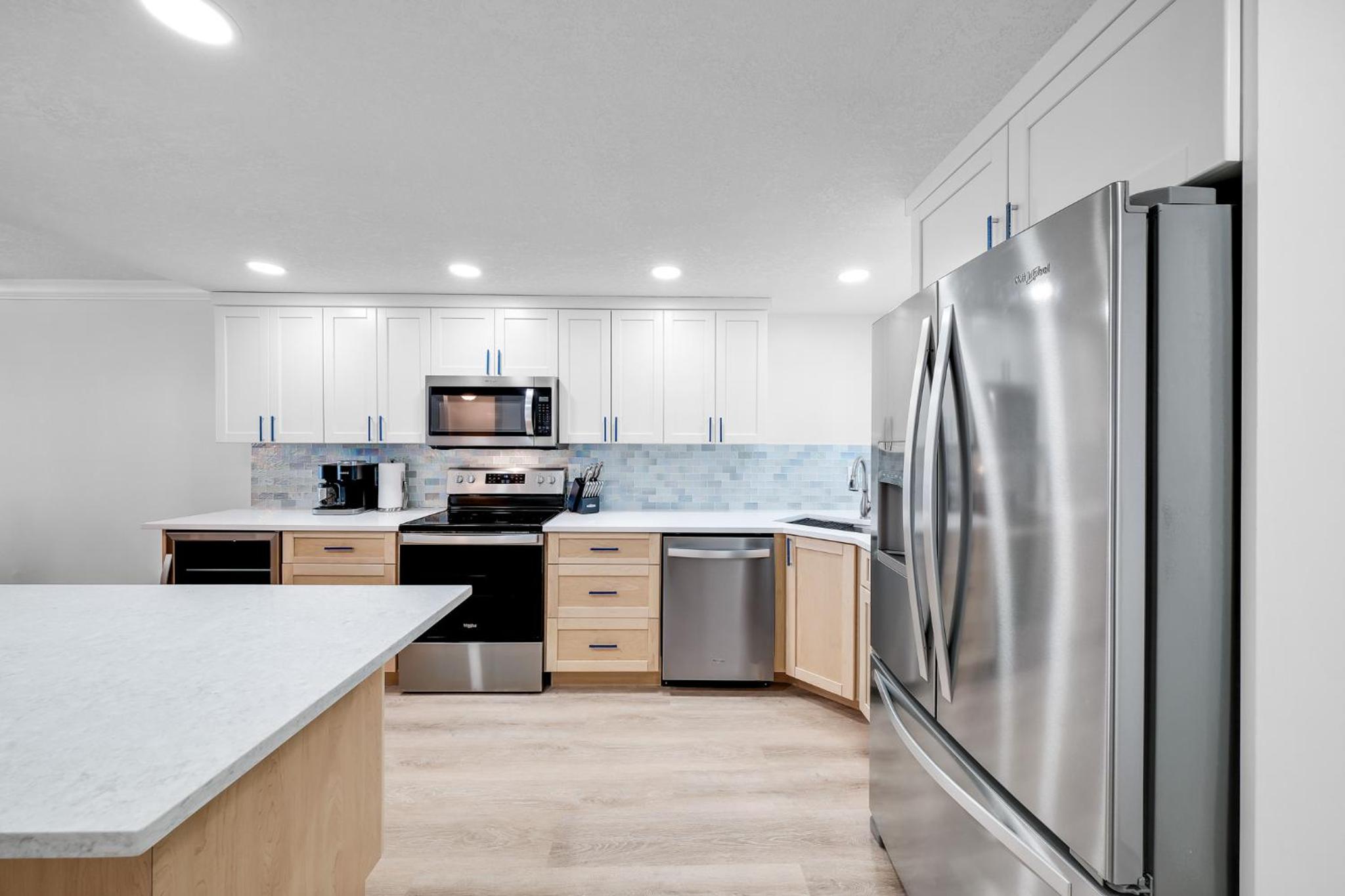 Fully renovated direct oceanfront condo with a large balcony, heated pool and beach access