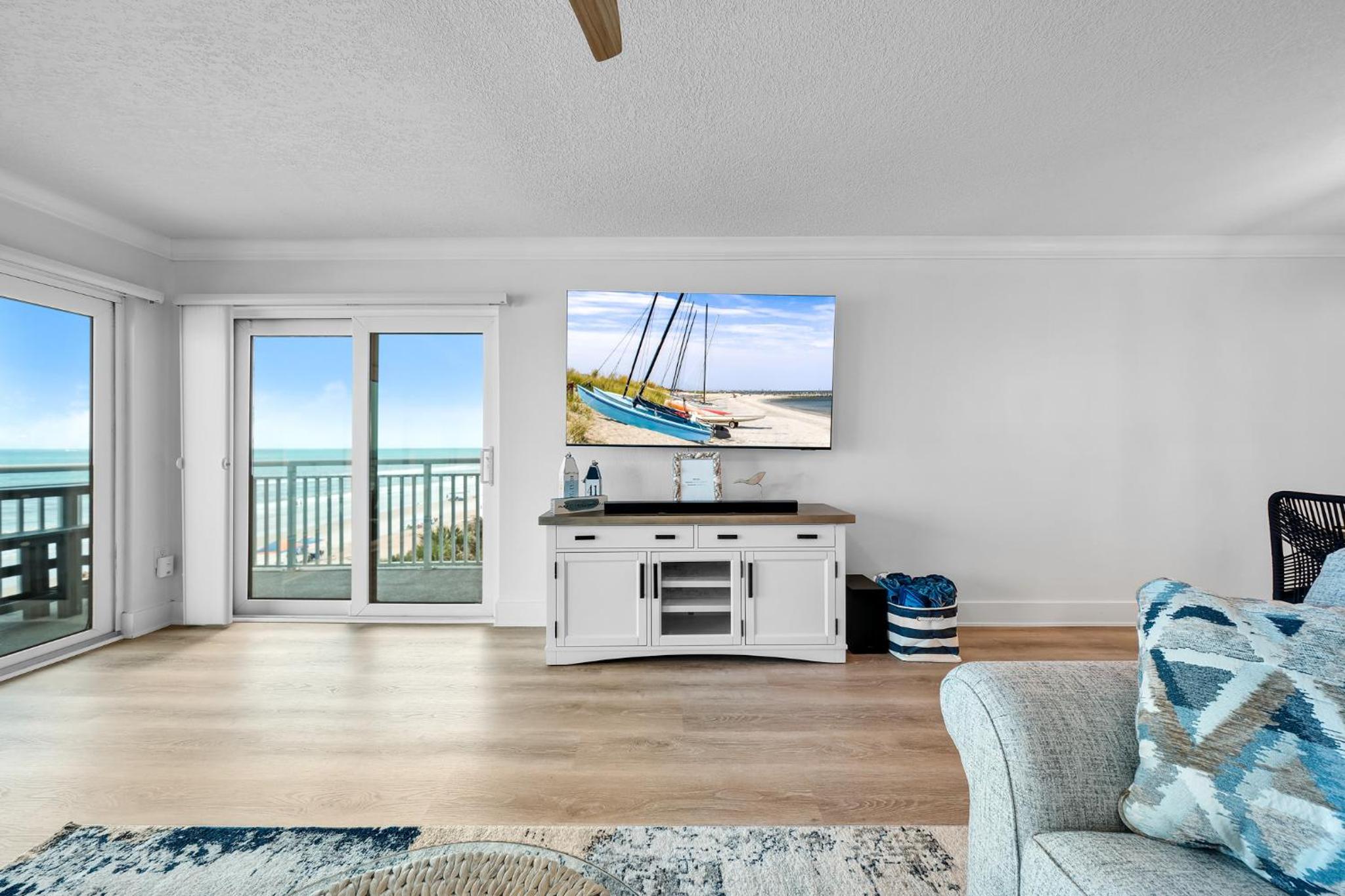 Fully renovated direct oceanfront condo with a large balcony, heated pool and beach access