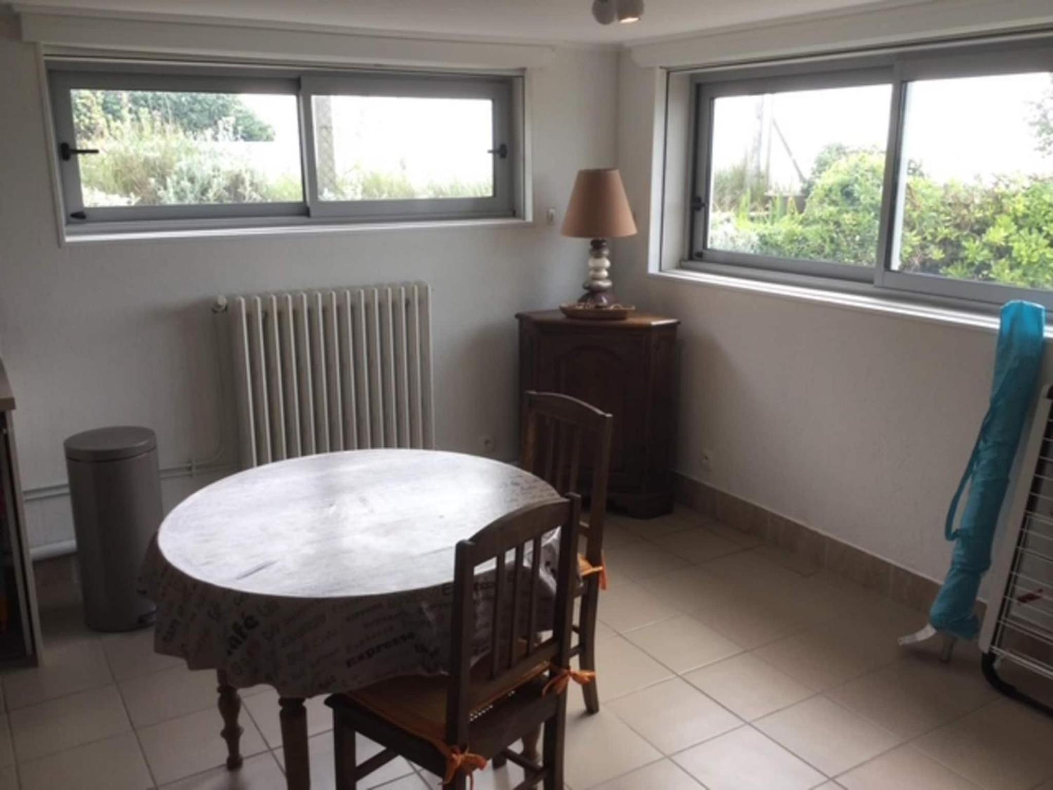 1-bedroom apartment with view of private beach