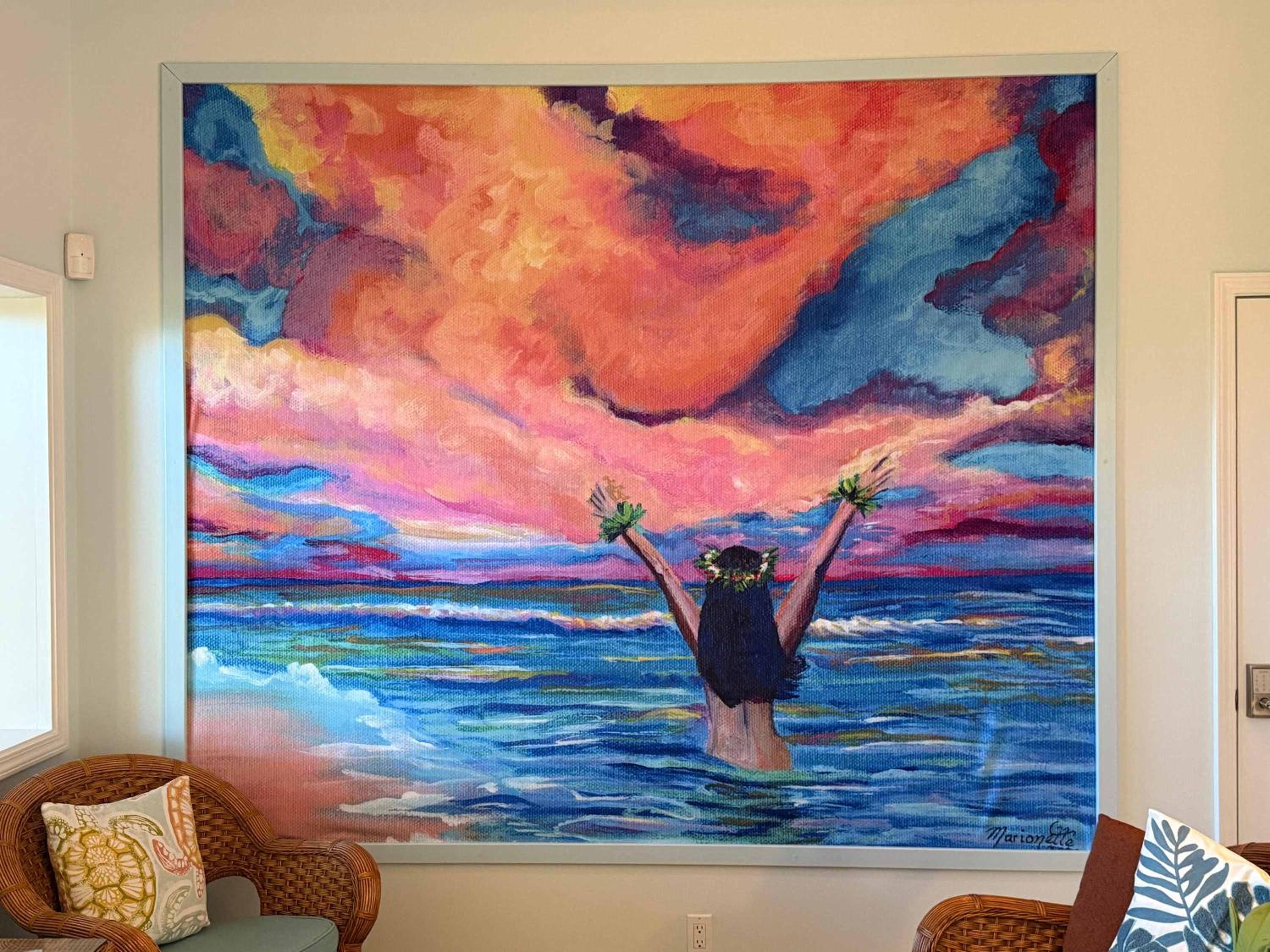 Beachfront B&B w Free Breakfast, AC & Sunset View