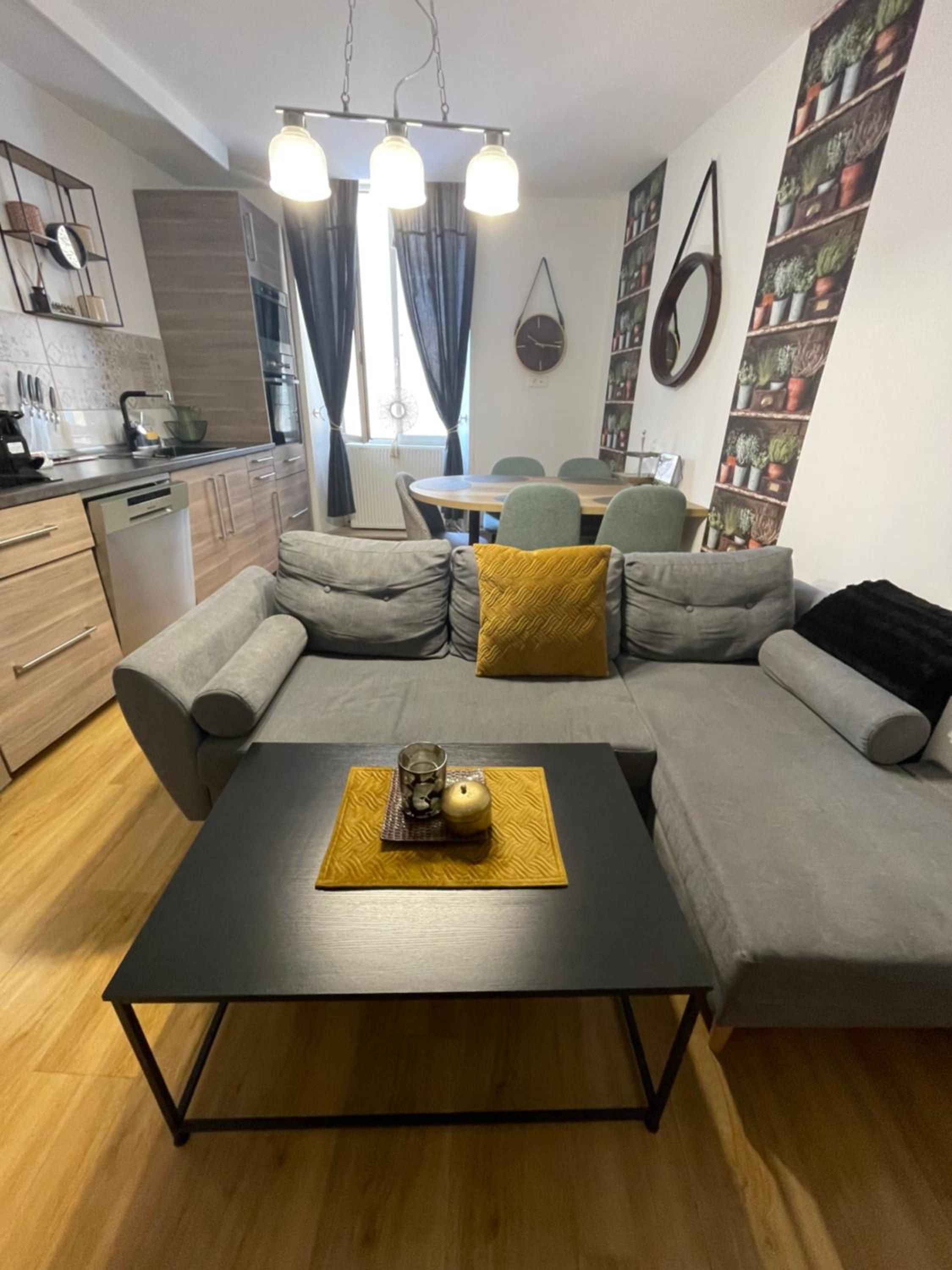 Liberté et Confort, appartement entier, moderne avec 2 chambres et cuisine équipée au coeur de Semur