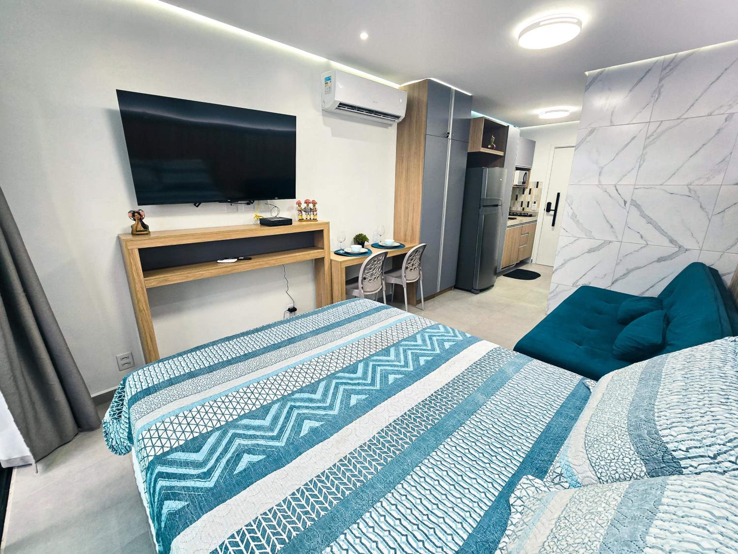 VDP203-Flat com piscina e sauna a 100m da praia - By Oasis Ferias