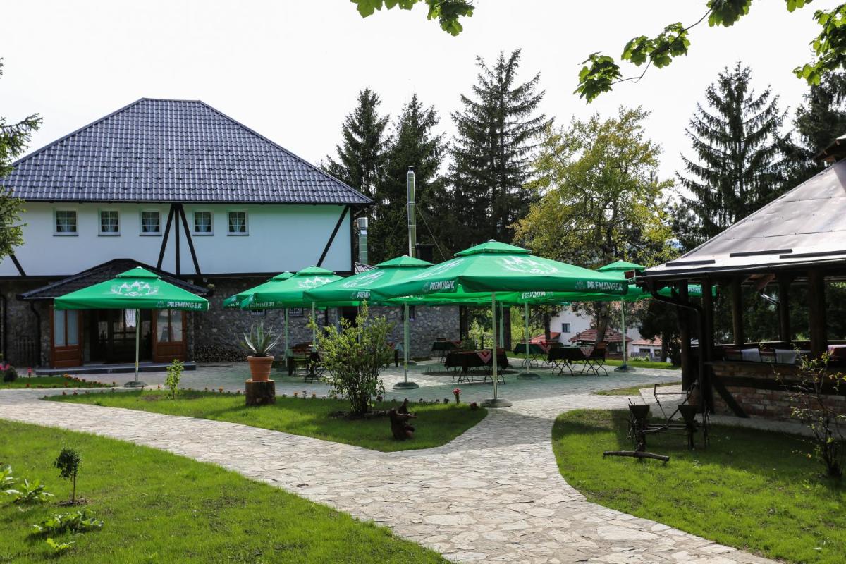outdoor BBQ area