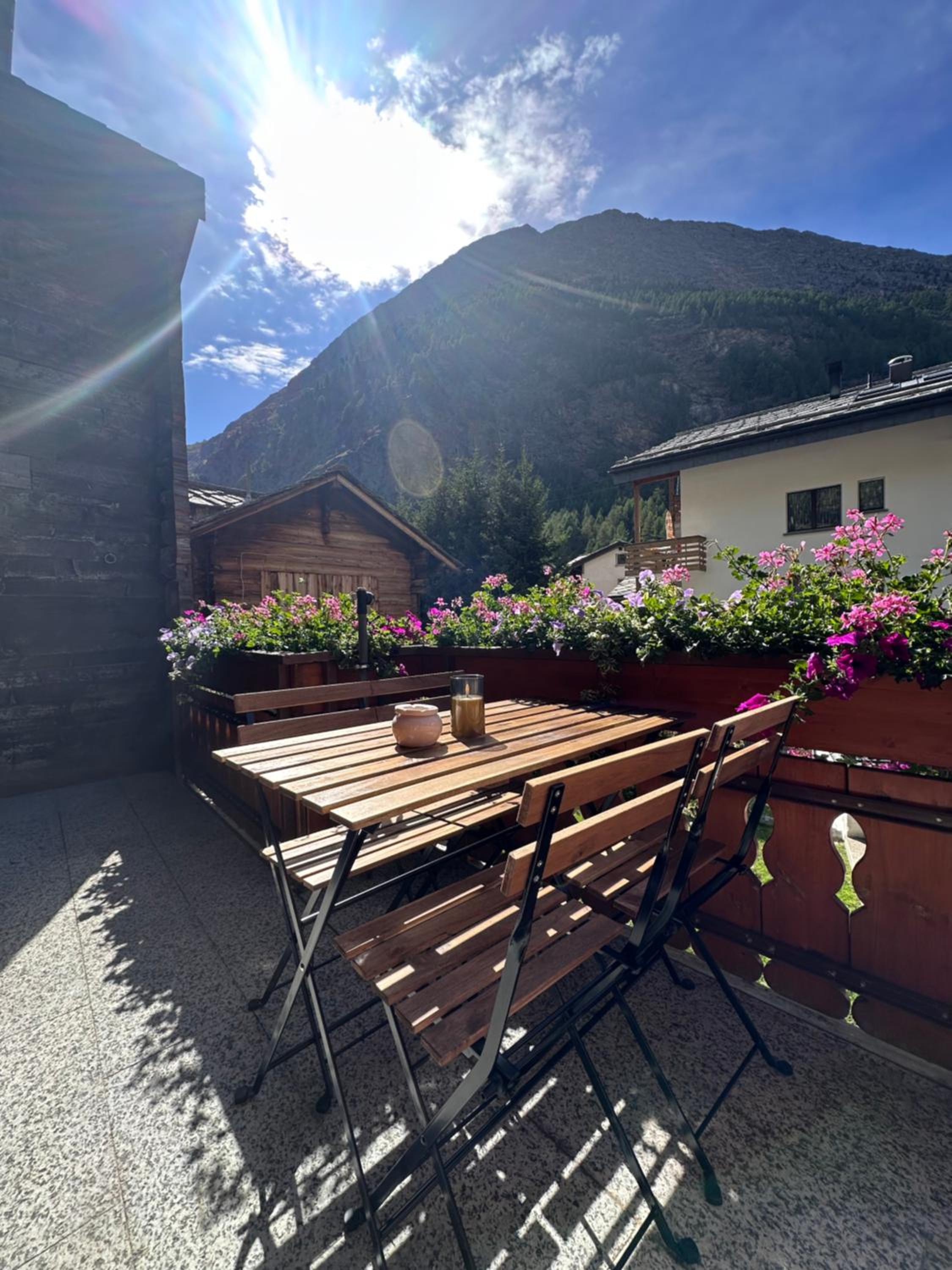 Bergsicht, SKi, 5 min Seilbahn, nahe Saas-Fee