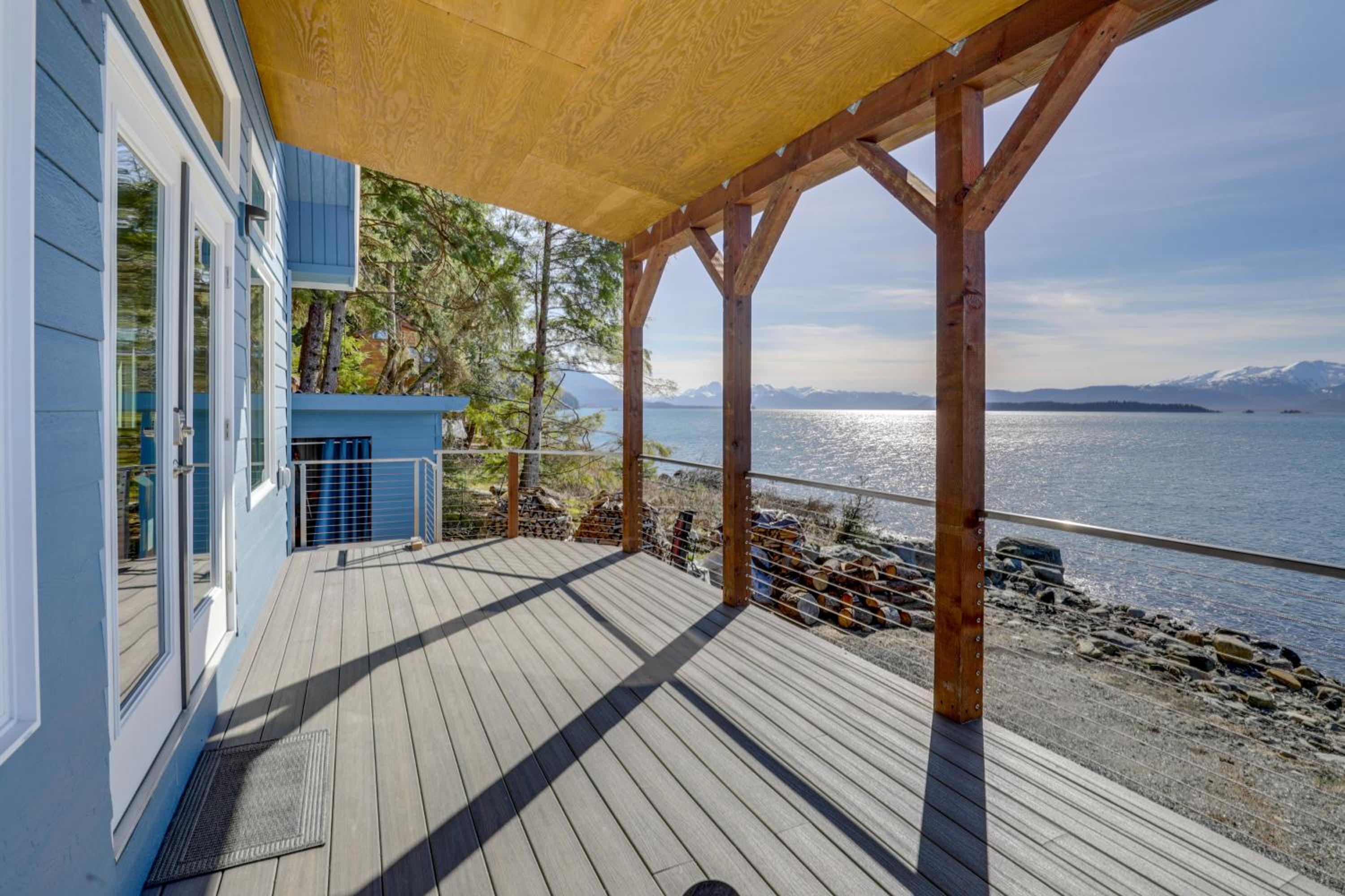 Whale Watching at Beachfront Cottage in Juneau!