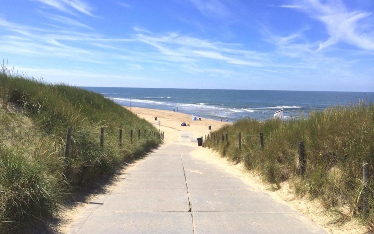 Strand en duinen 331 omheinde tuin