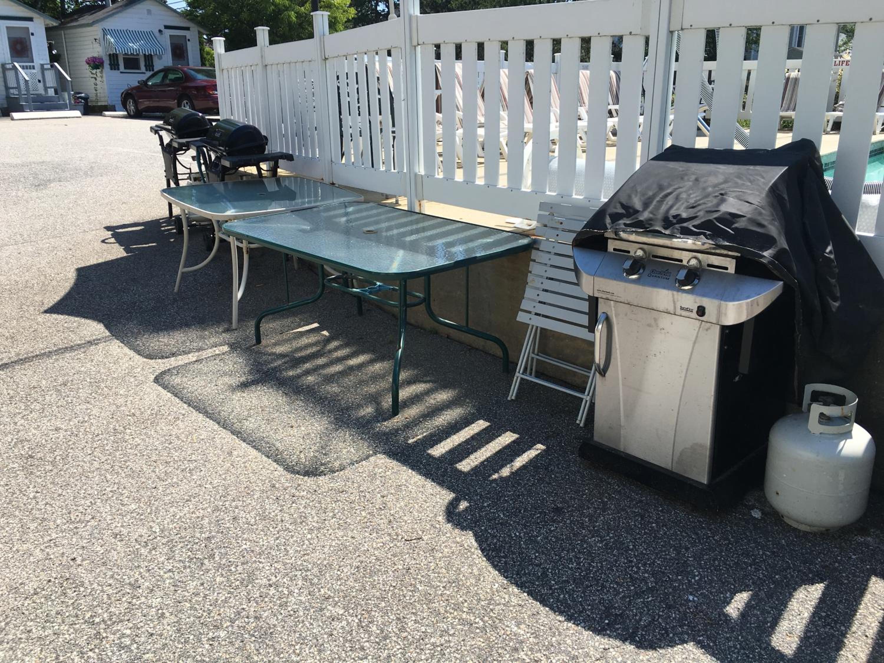 outdoor BBQ area
