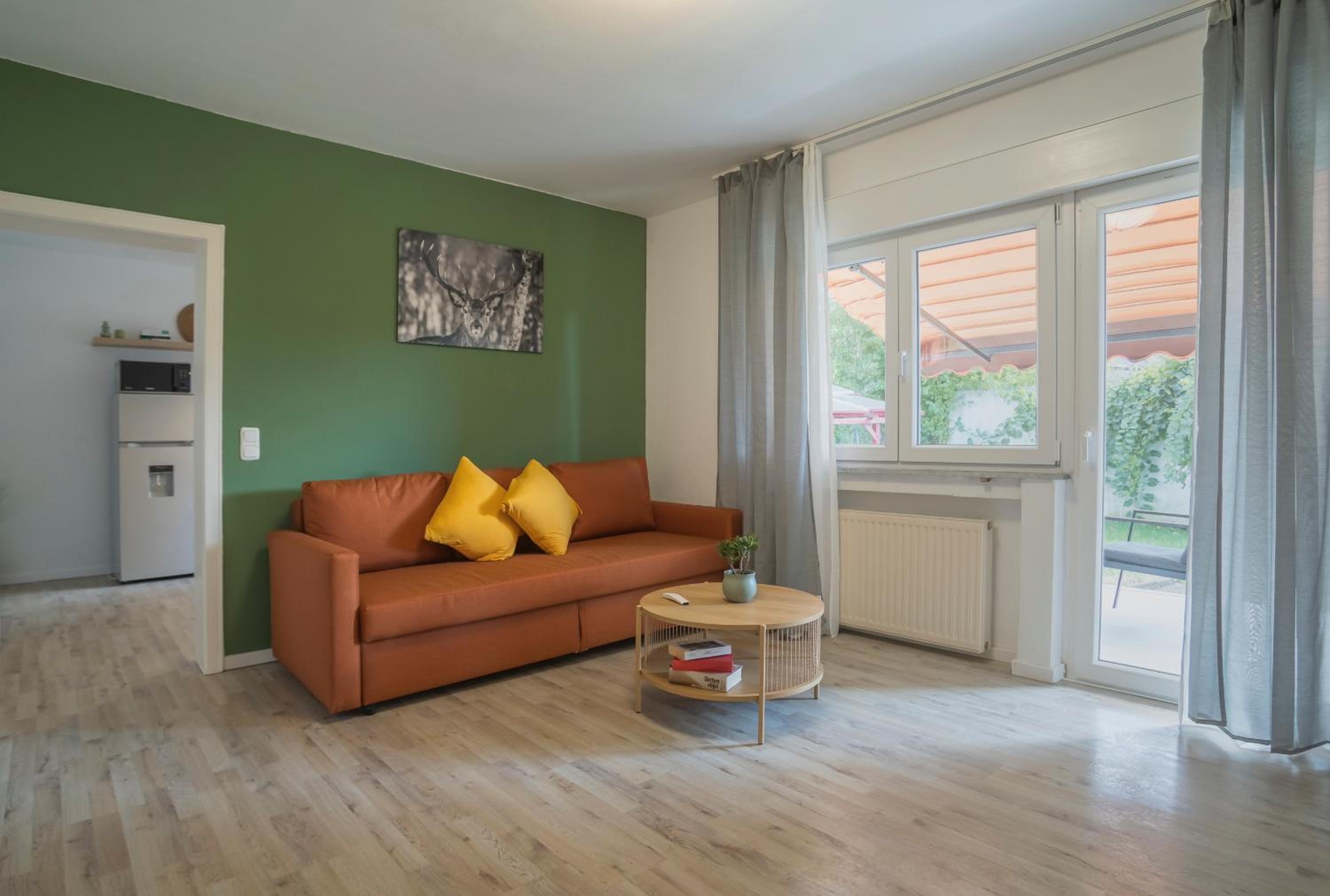 Das orange Haus in der Nähe Frankfurt