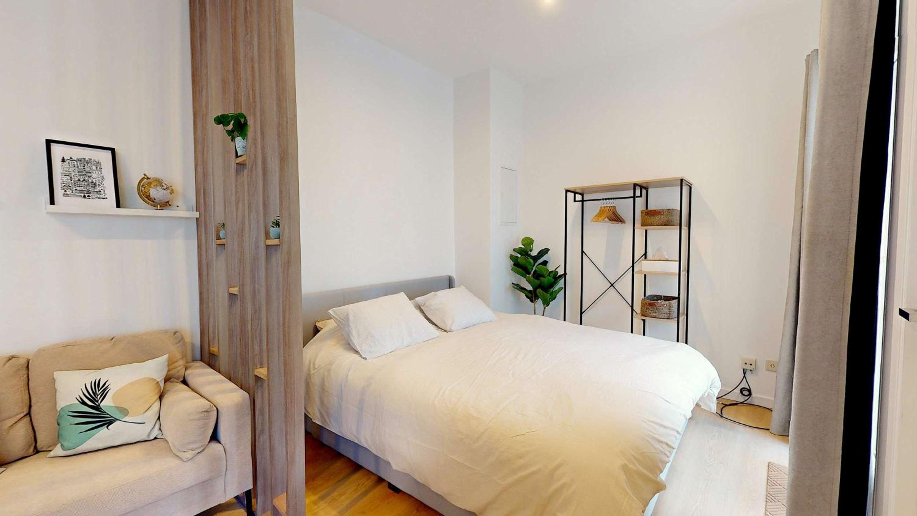 Studio cosy centre Bruxelles avec balcon pour 2personnes