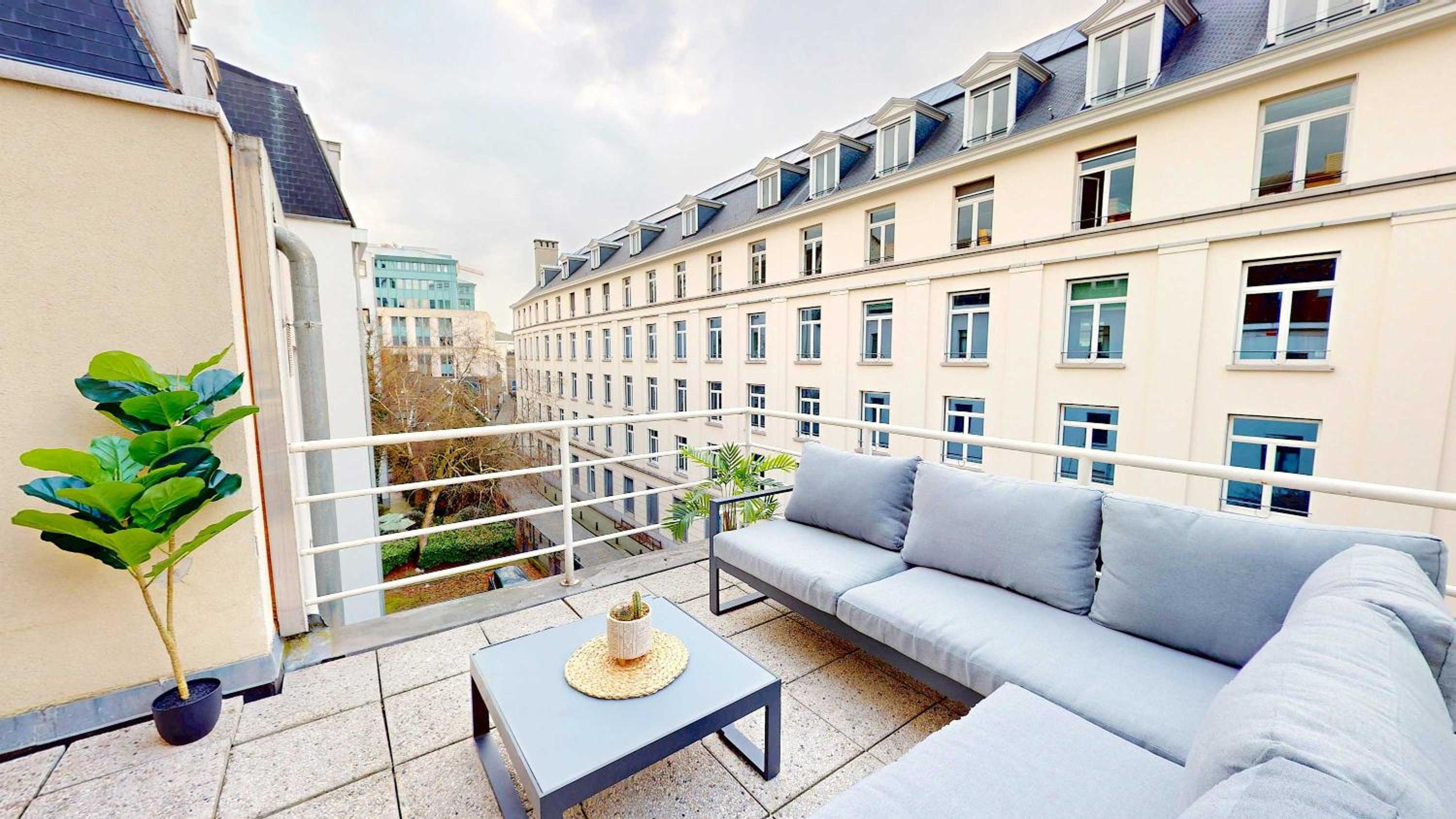 Studio cosy centre Bruxelles avec balcon pour 2personnes