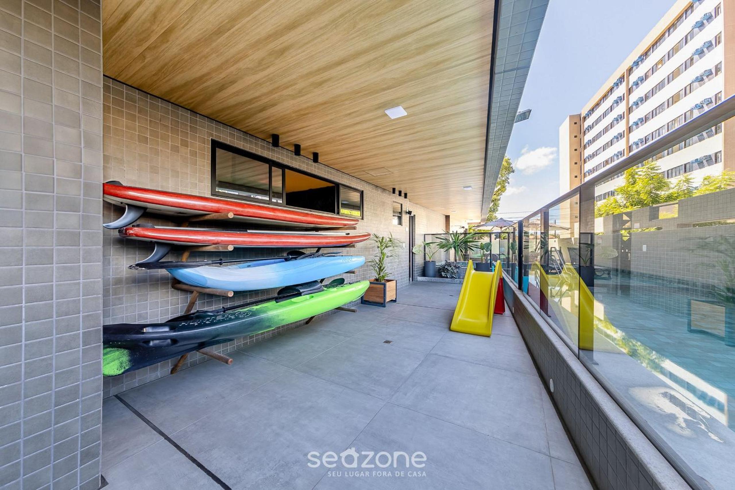 Stay with a pool and gym 350m from the beach in a prime location in Maceió - SLI