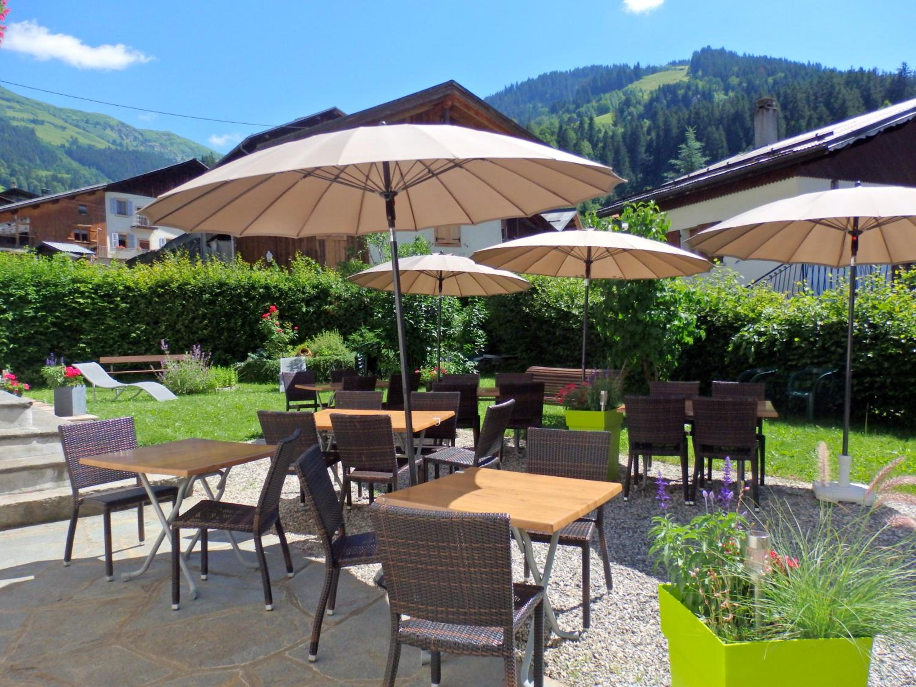 outdoor BBQ area