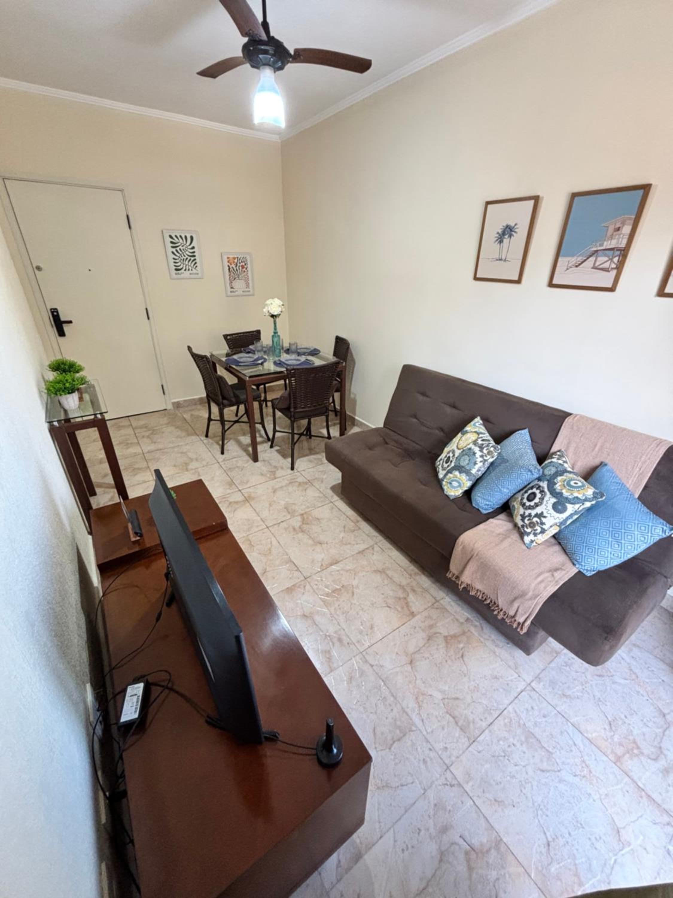 Apê 57 Ar Condicionado, Vista Mar, WiFi, Vaga, Completo