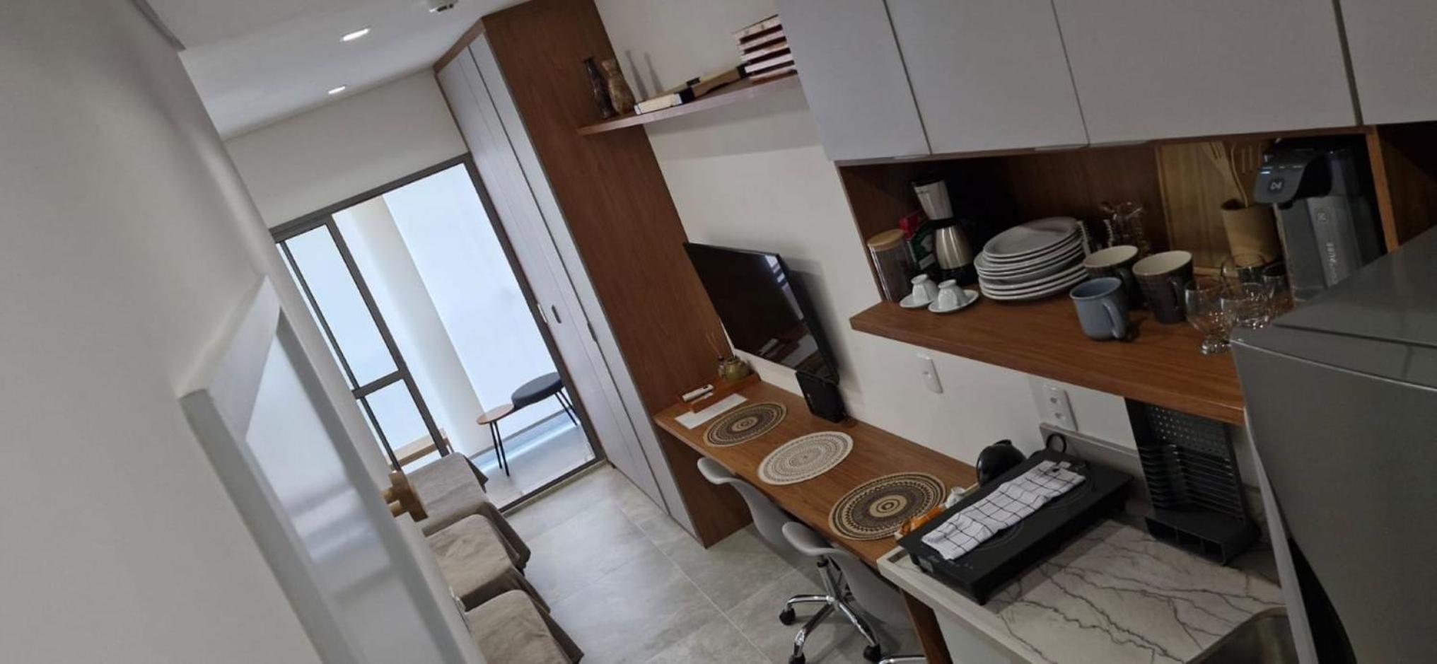 Studio Brooklin 4 min a pé metrô Borba Gato SP facilidade e conforto