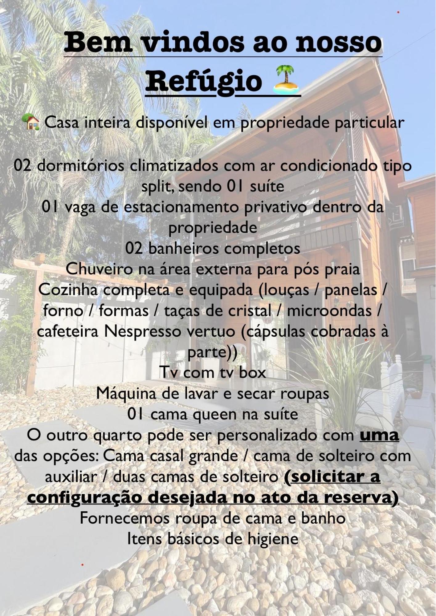 Casa 2 quartos - Refúgio Porto Belo