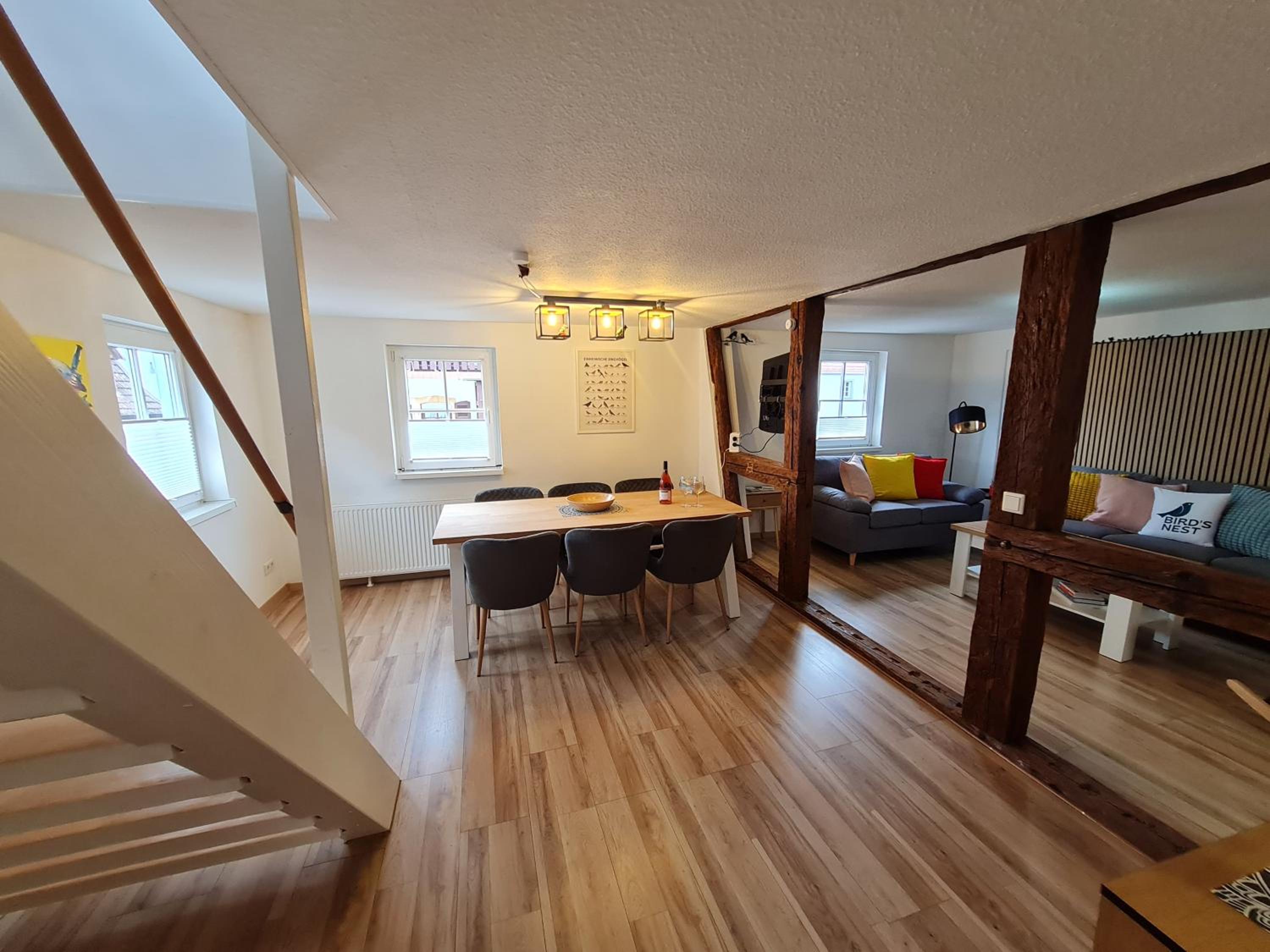 bird's nest Ferienwohnung in der Altstadt, offenes Fachwerk