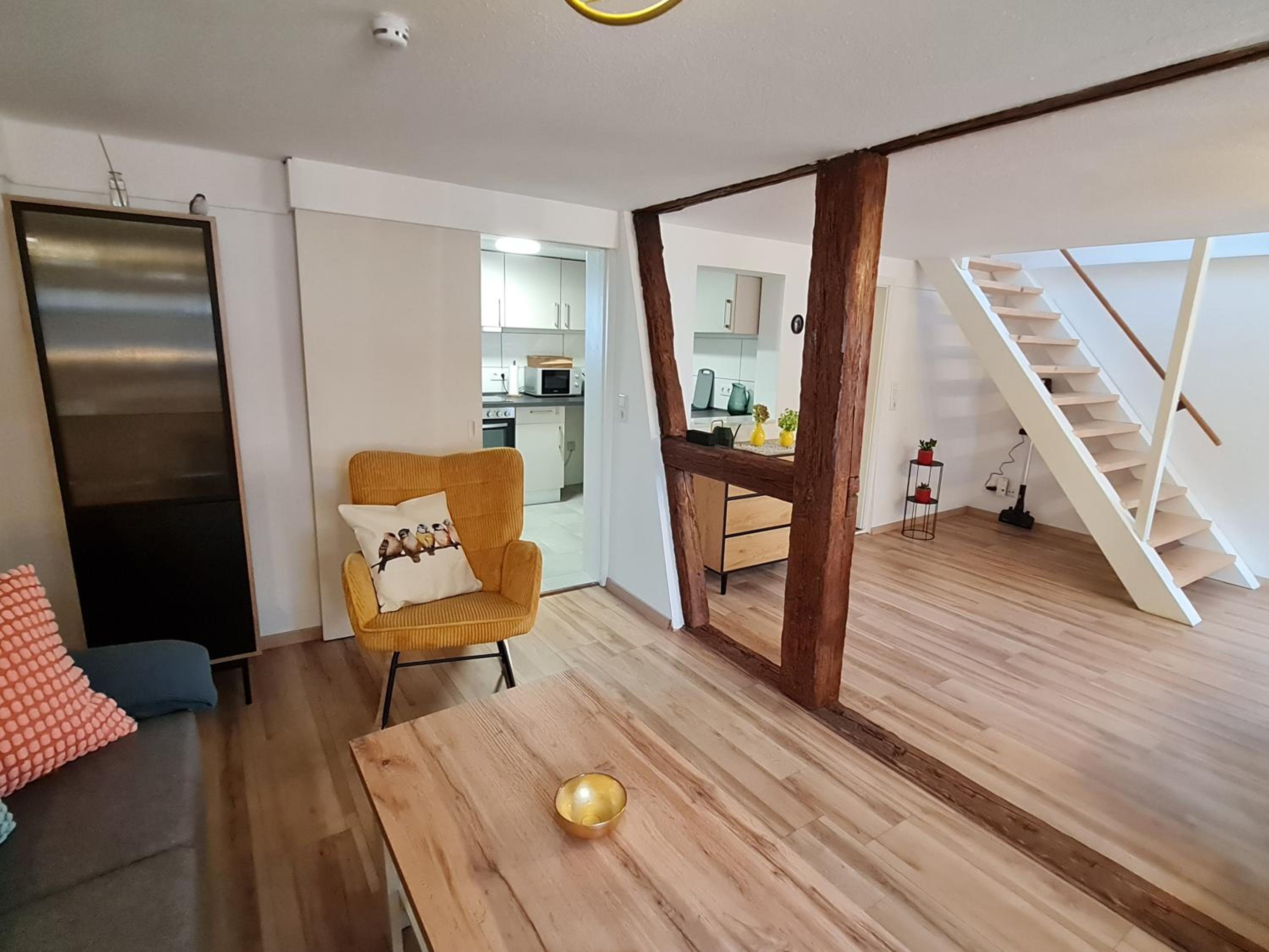 bird's nest Ferienwohnung in der Altstadt, offenes Fachwerk