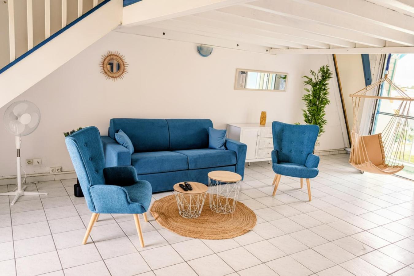 COEUR de Sainte Anne-Appartement à 50 m de la PLAGE-vue MER-Clim